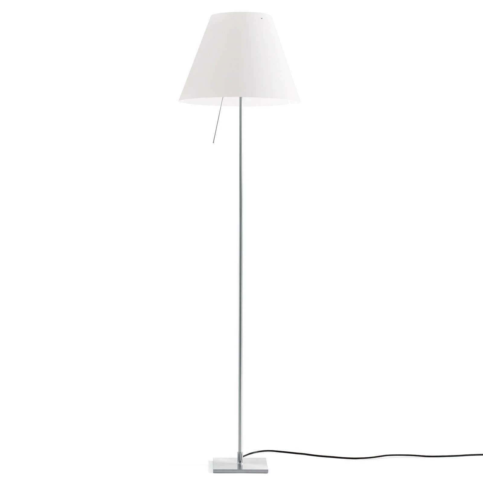 Luceplan Costanza lampe sur pied D13tif, aluminium/blanc