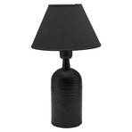 PR Home Riley lampe, abat-jour tissu, noir