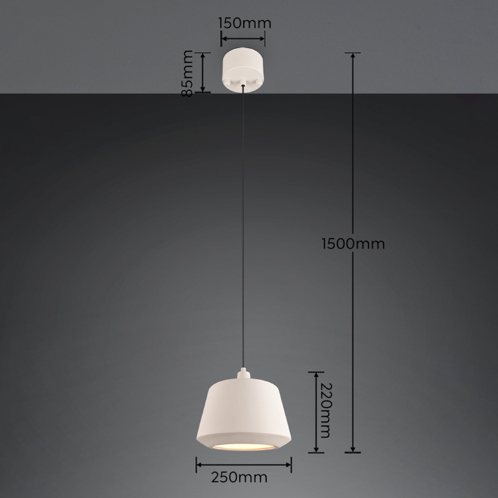 Hængelampe Mirea, sandbeige, keramik, E27 Hængelampe Mirea, sandbeige, keramik, E27