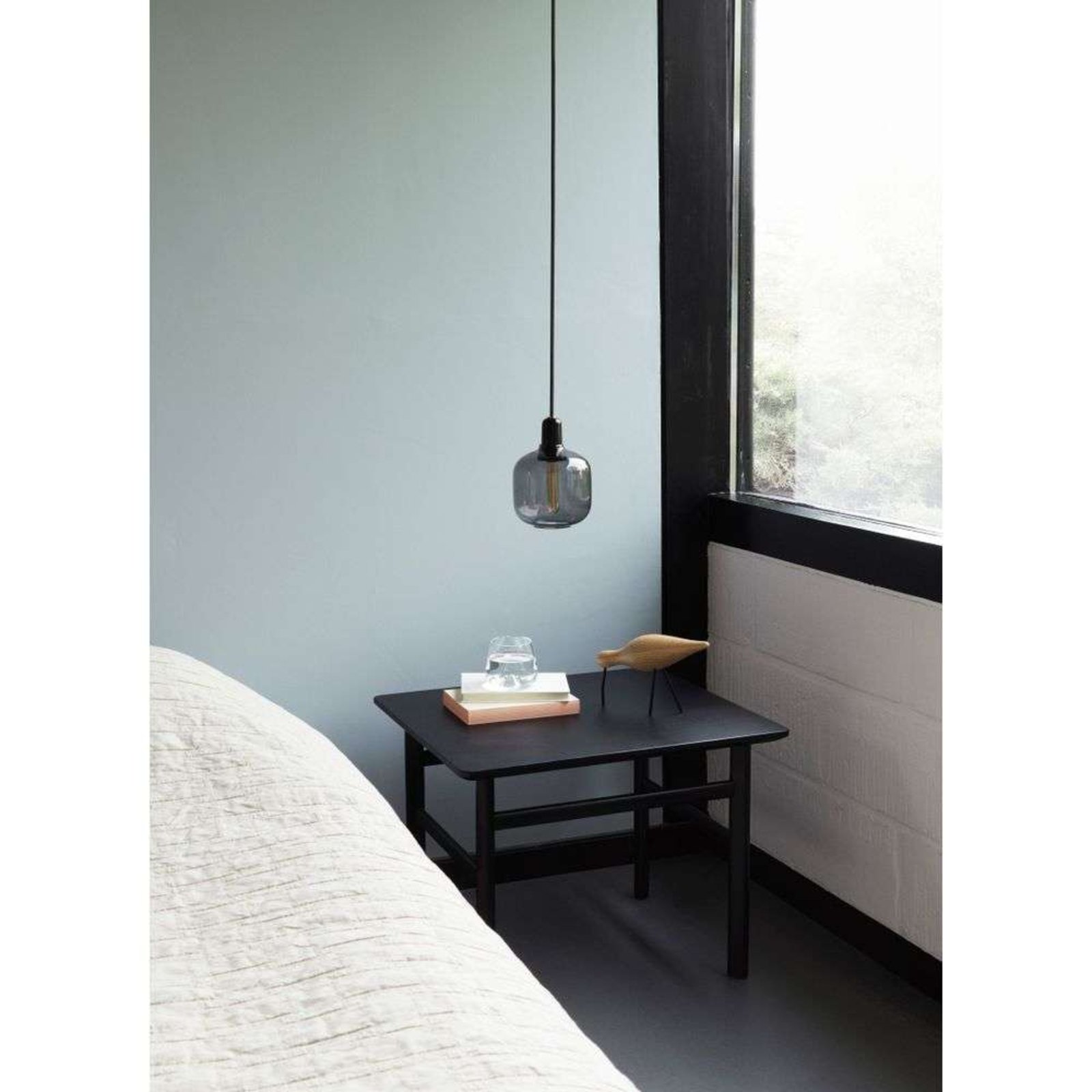 Amp Pendant Large Smoke/Brass - Normann Copenhagen