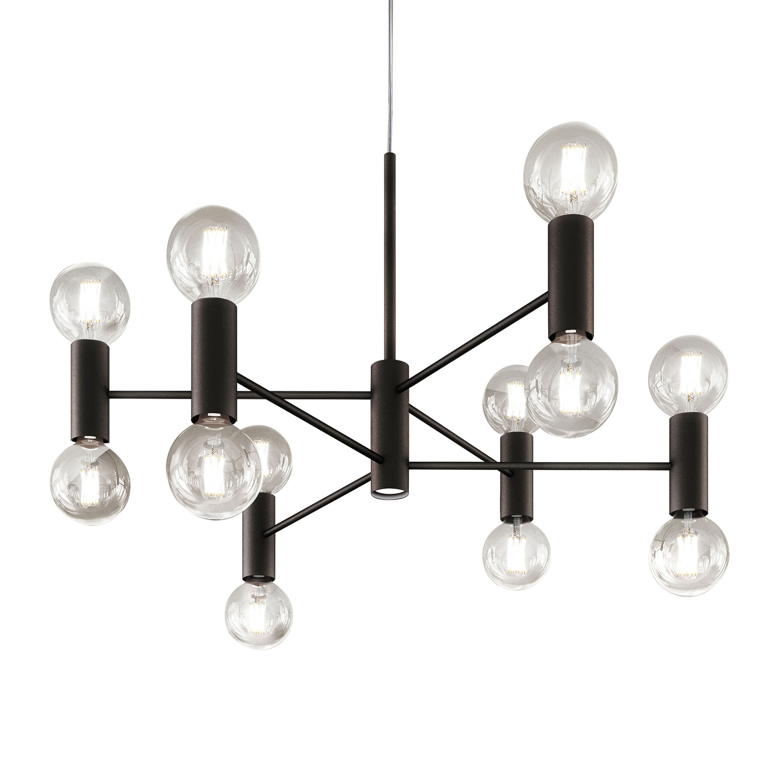 Modo Luce Chandelier hanglamp 13-lamps 107cm zwart
