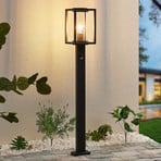 Lucande path light Ferda, 100 cm, sensor, graphite grey, E27