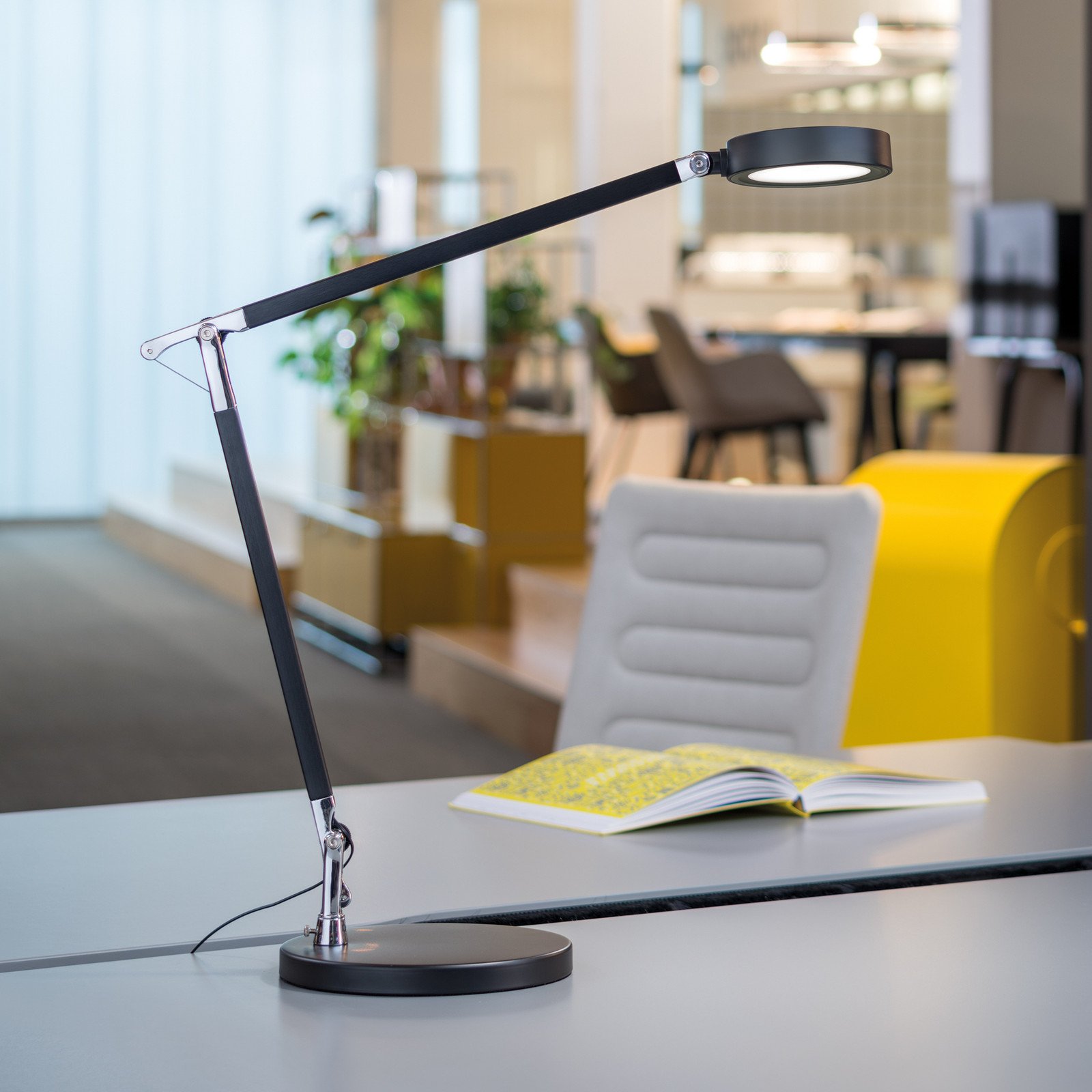 MAULgrace Lampă de masă LED negru 37 cm dimabil CCT - Studiu / Birou - modern - Metal