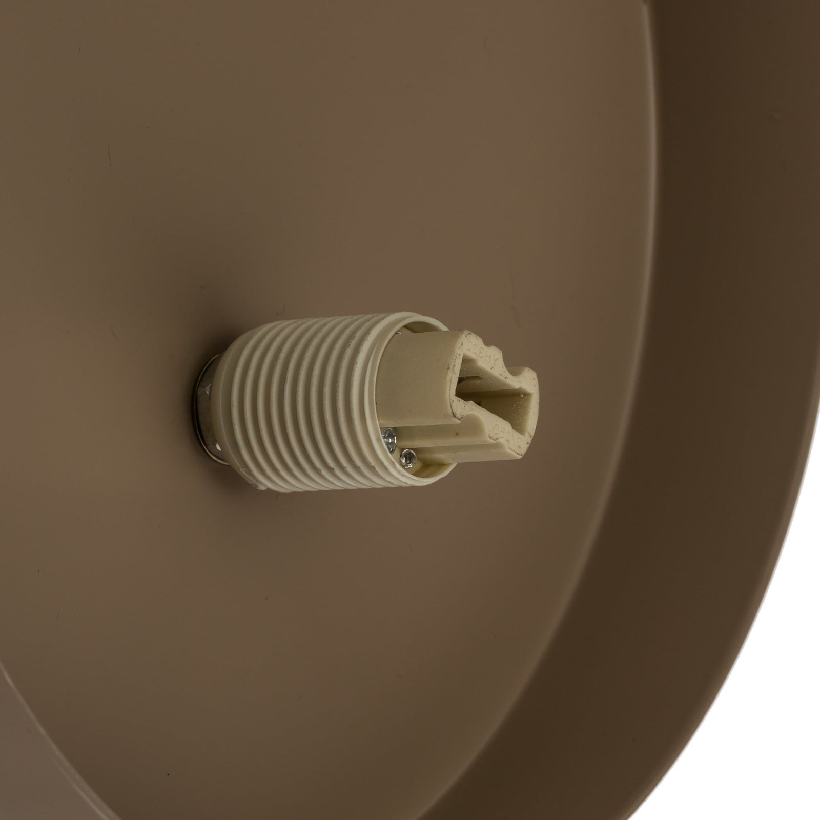 Vägglampa Kido K1, beige, stål/glas, Ø 20 cm
