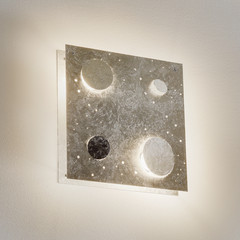 Knikerboker Buchi aplique 32x32cm hoja de plata