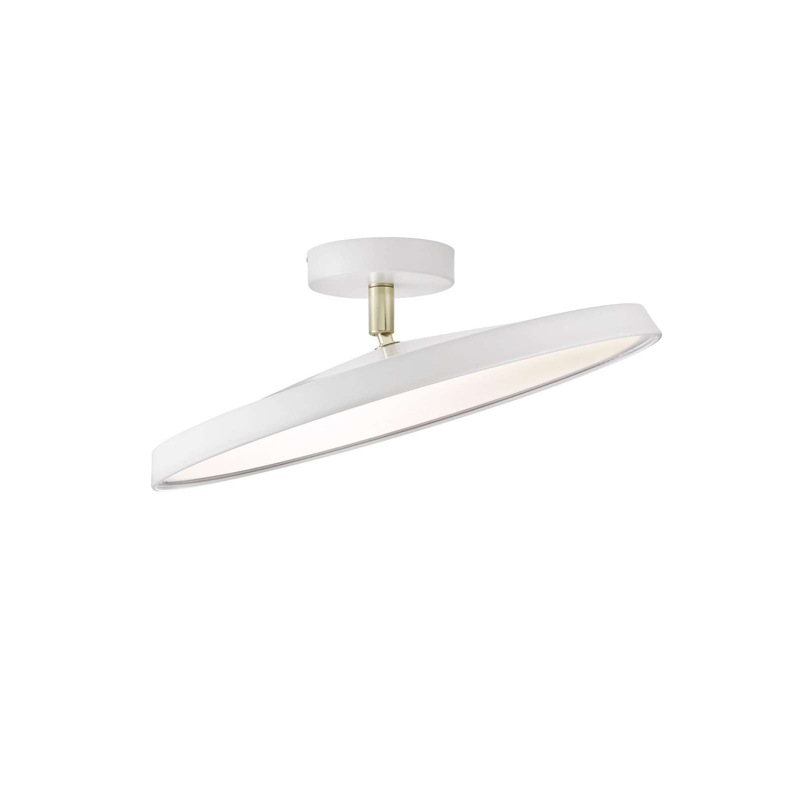 LED semi-flush ceiling light Kaito 2 Pro, Ø 40 cm, white, spacing
