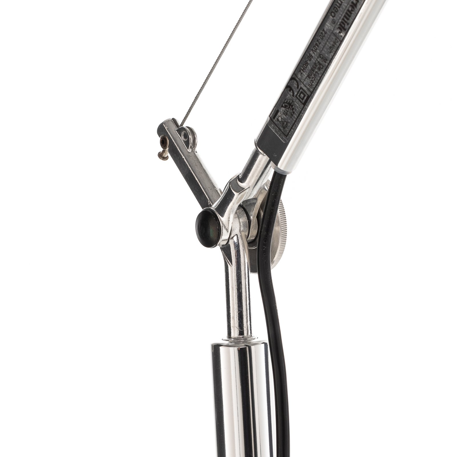Tolomeo Mega Stehleuchte m/Dimmer Ø360 Pergament/Alu - Artemide