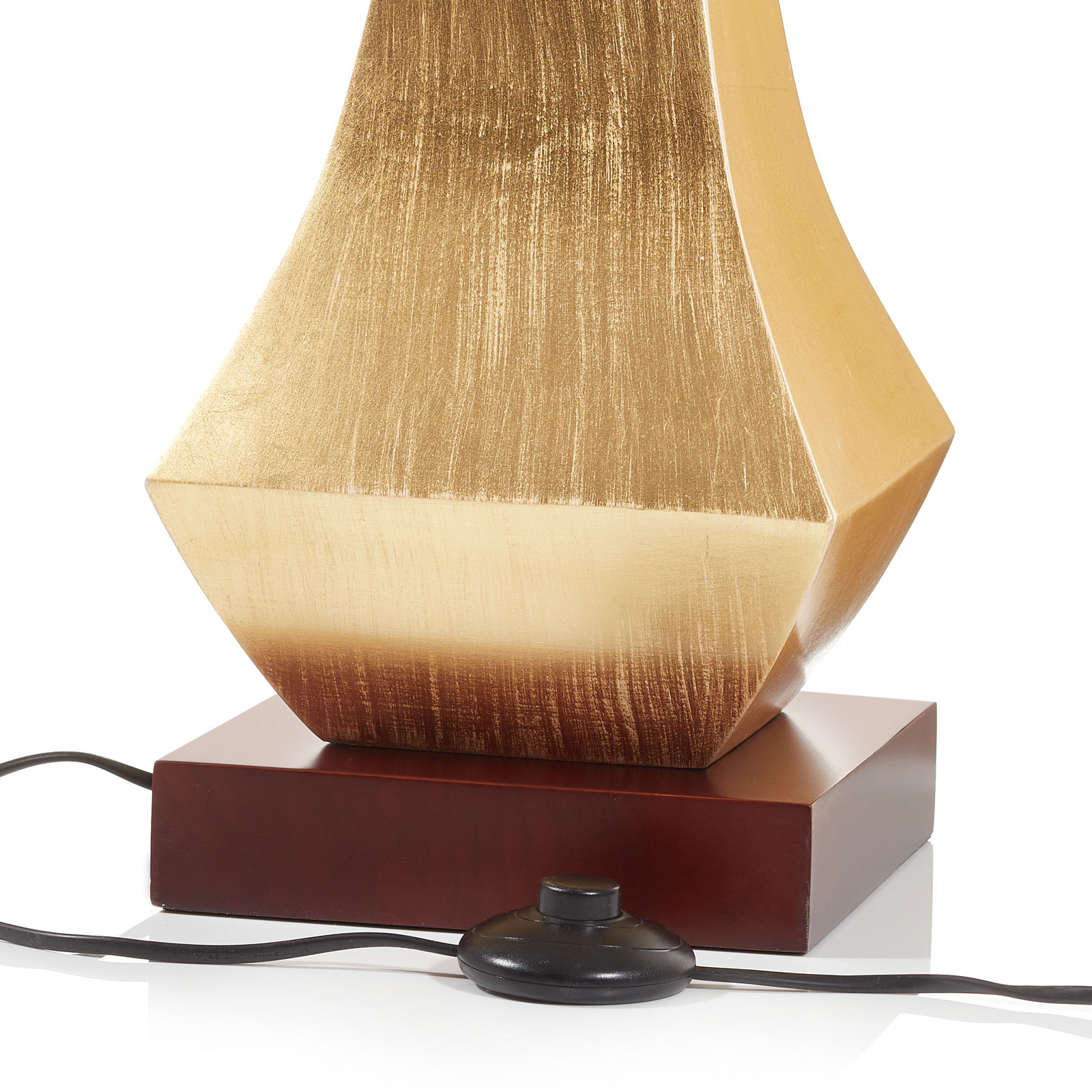 Lampa stojąca o szlachetnym designie, złota