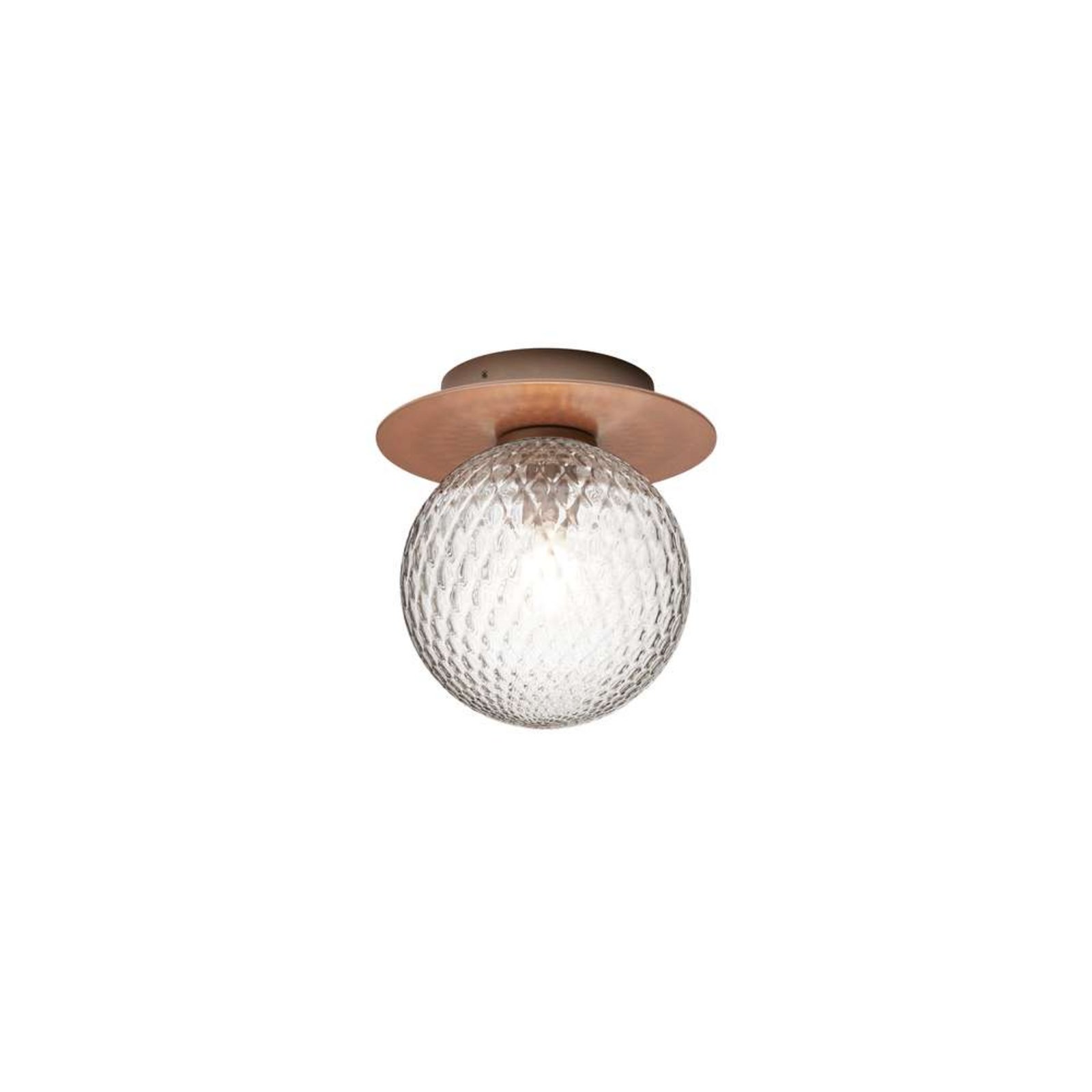 Nuura buitenwandlamp Liila, Ø 16 cm, brons/helder