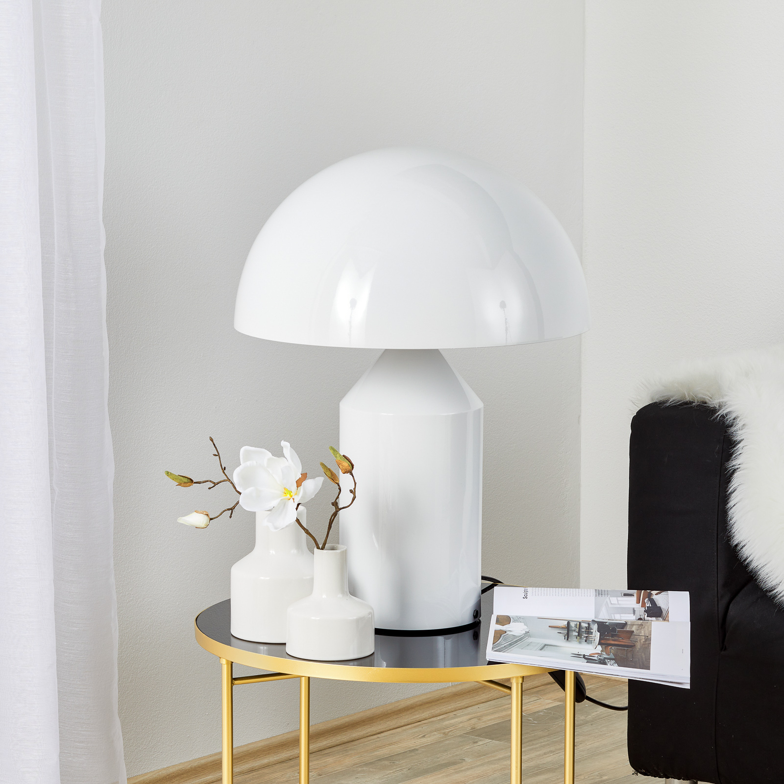 Designer table lamp Atollo with dimmer | Lights.co.uk