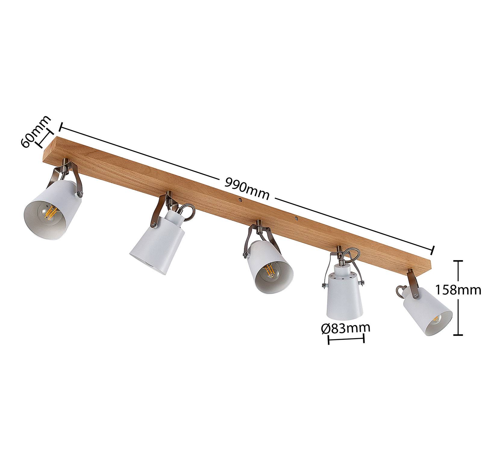 Lindby Blana lampa sufitowa, 5-punktowa