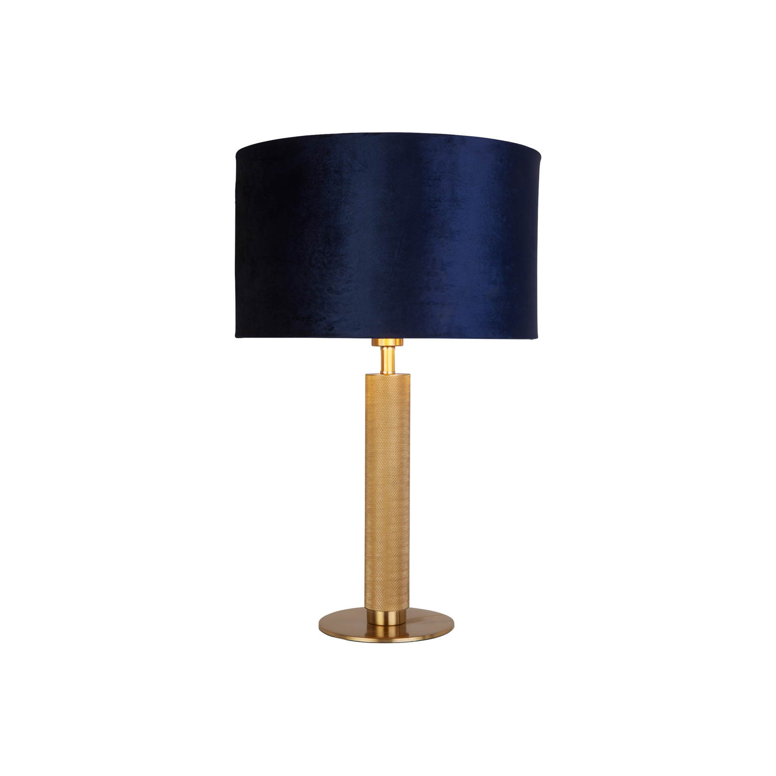 Lámpara de mesa London, latón / azul