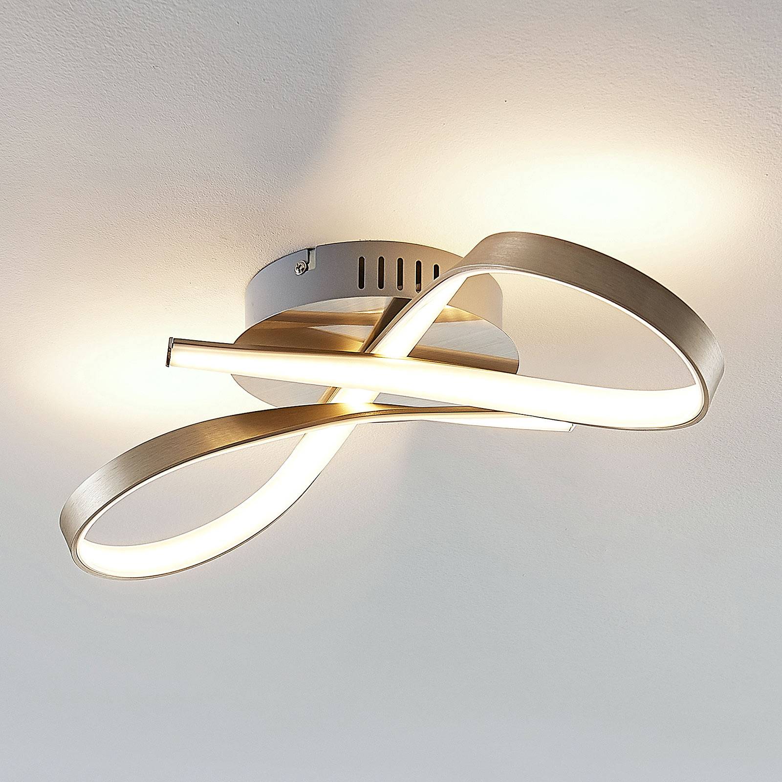 Photos - Chandelier / Lamp Lindby Alana LED ceiling light with a loop shape 