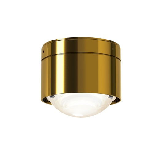 Puk! 80 One LED-Deckenspot Linse matt, messing