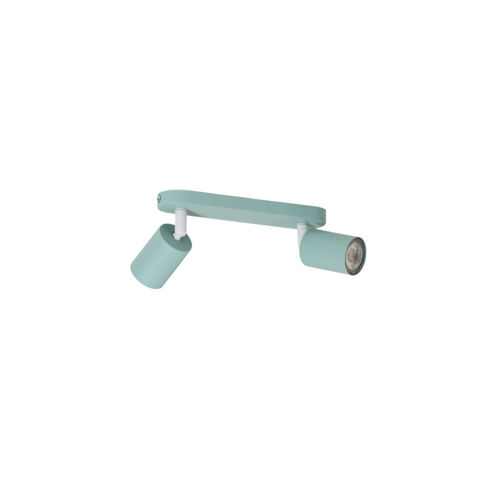 Spot de tavan Livia, verde mentă, 35 cm, 2 becuri, metal, GU10