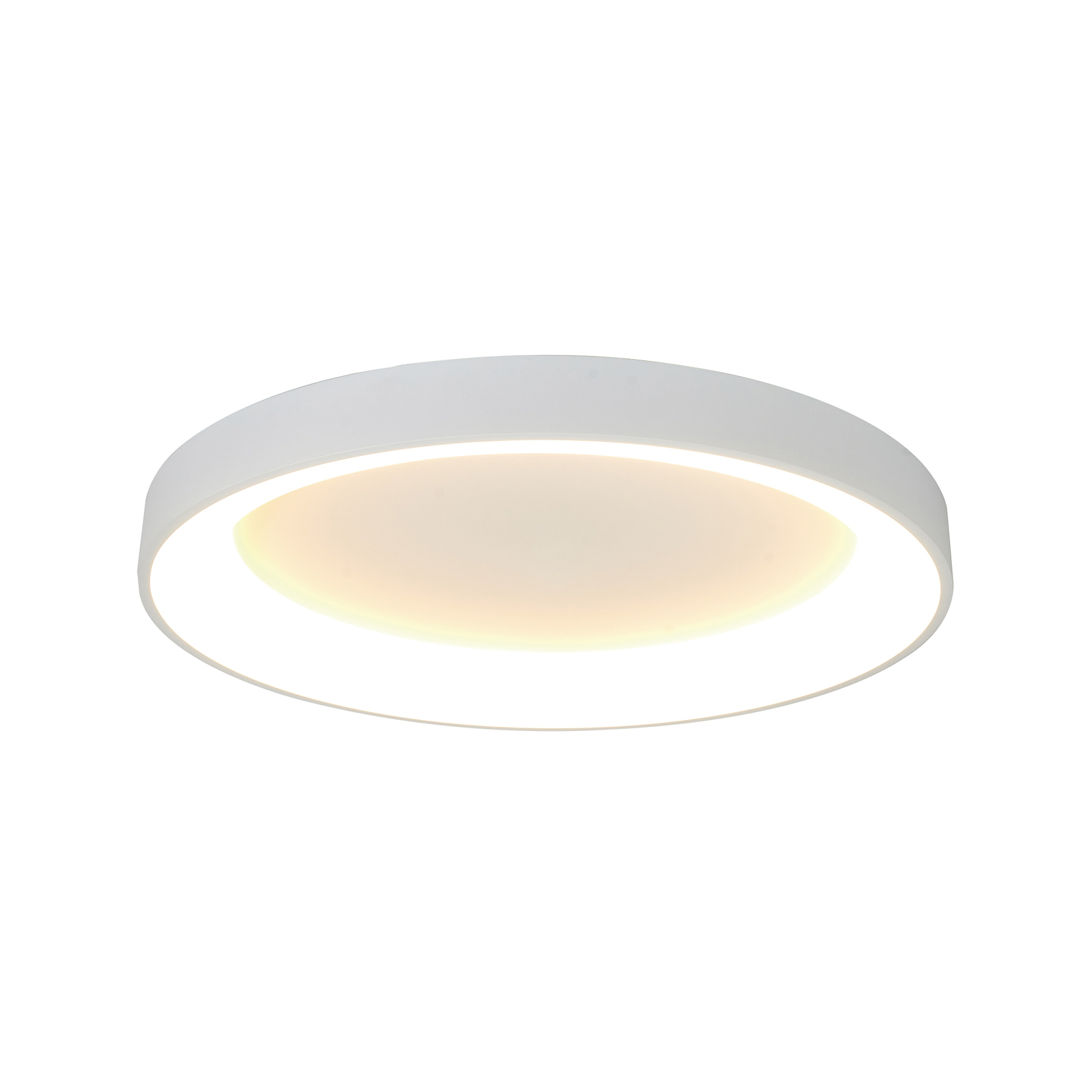 LED griestu lampa Niseko II, CCT, tālvadības pults, Ø 65 cm, balta