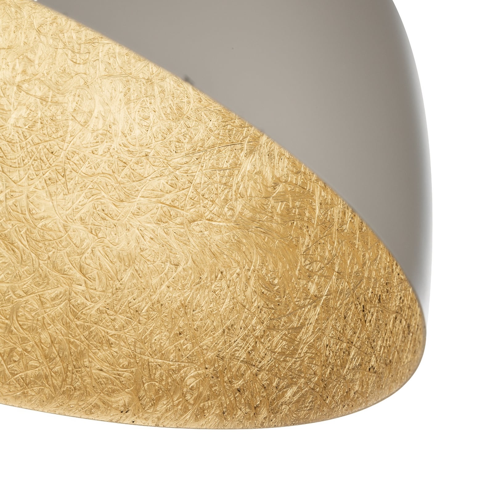 Deckenleuchte Sfera, Ø 50cm, taupe/gold, Metall, E27