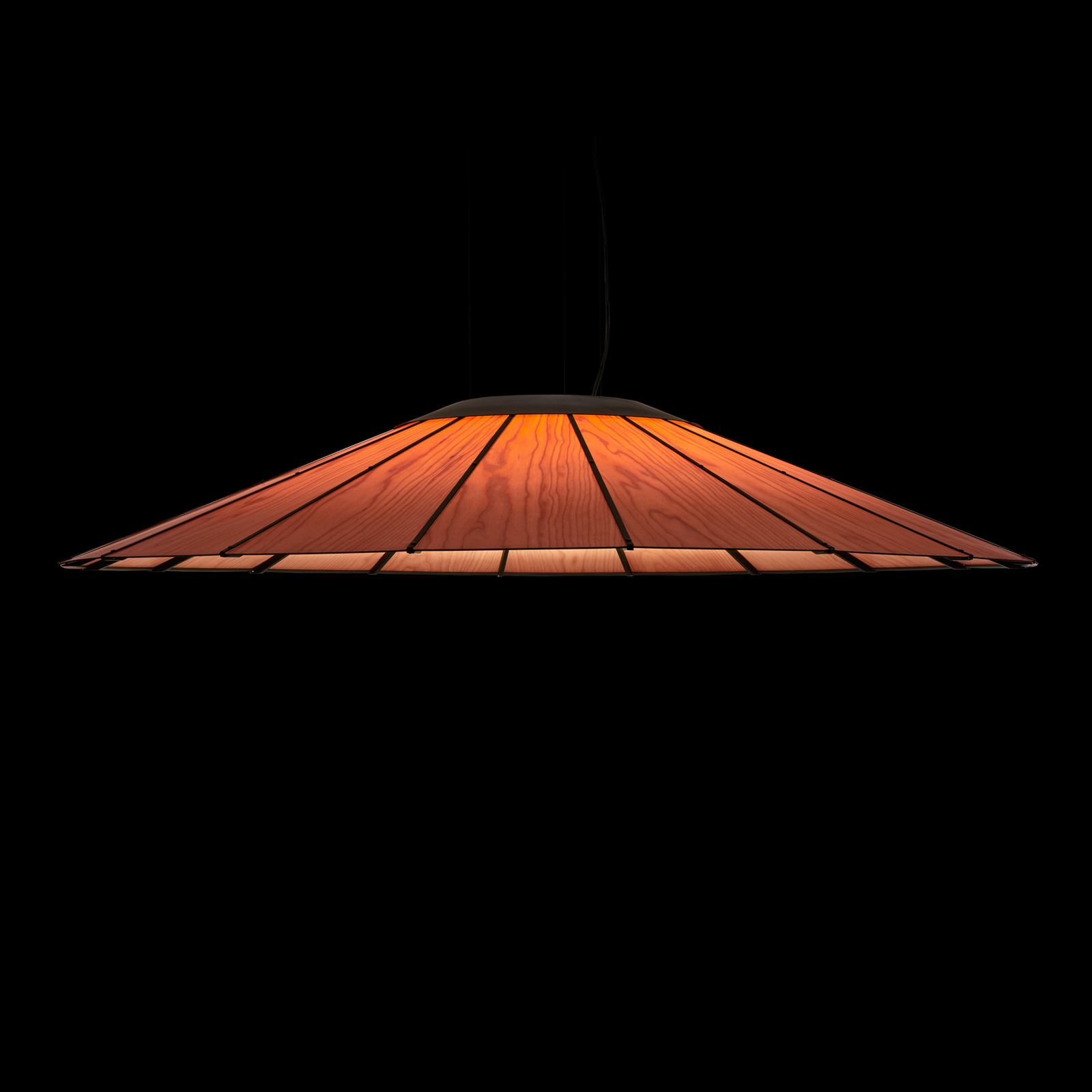 LZF Banga SG LED-Hängeleuchte, Ø 120cm, kirschbaum