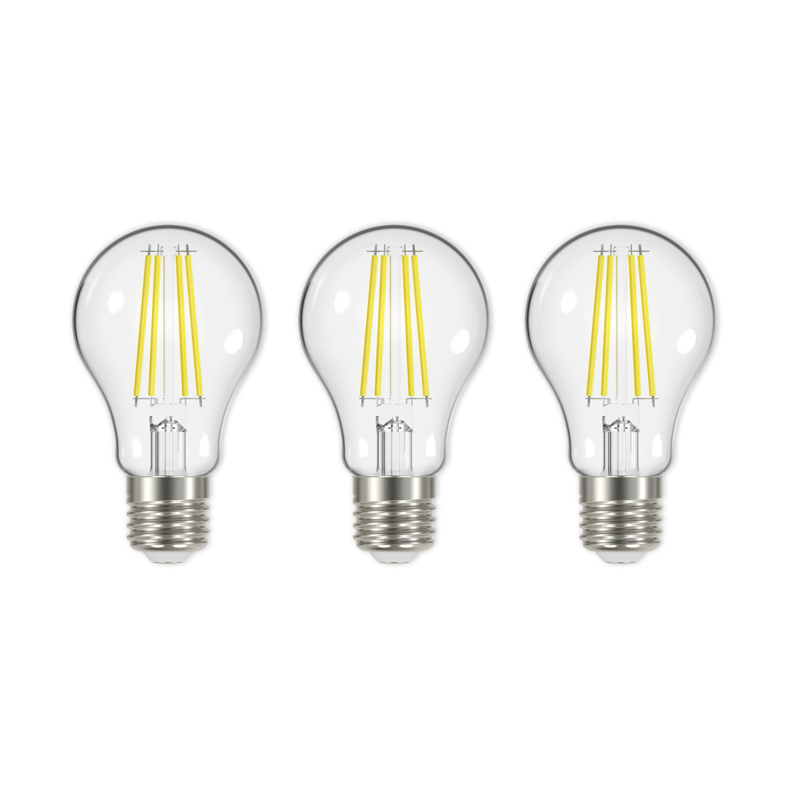 Filament LED bulb E27 2.2W 3,000K 470lm clear 3x