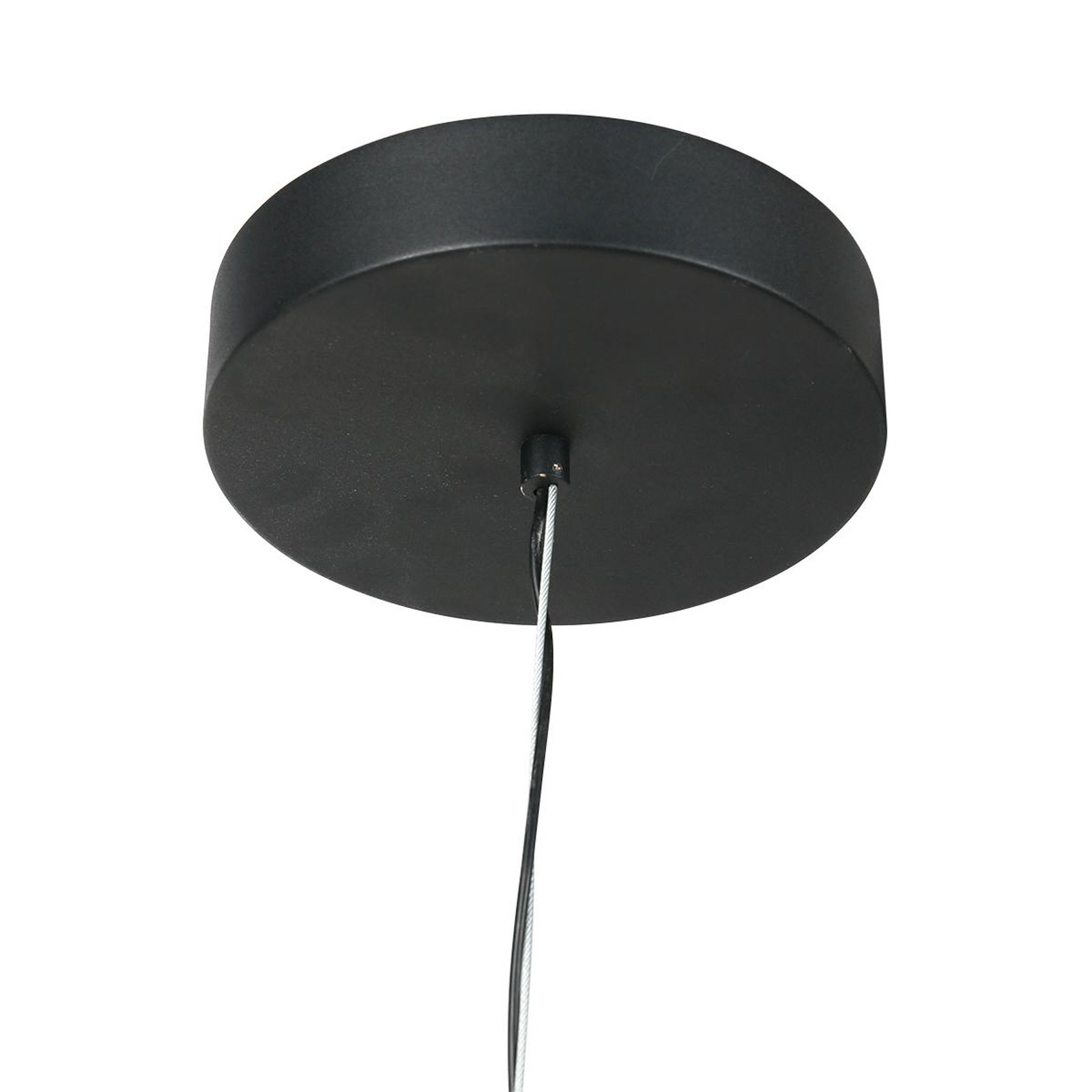 LED-Hängeleuchte Mykty, Metall, schwarz, Diffusor matt