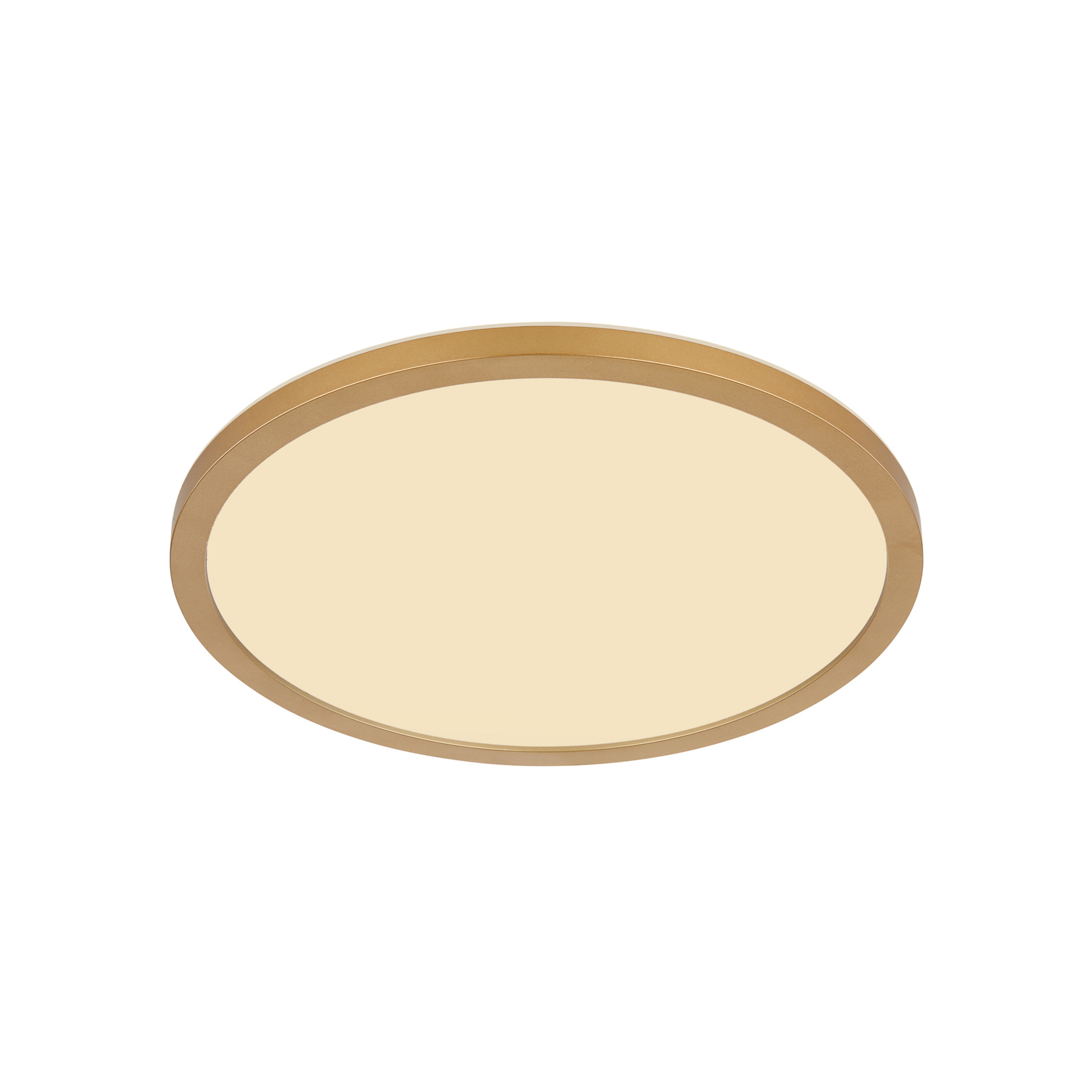 Candeeiro de teto LED Sapana, Ø 29,5 cm, latão