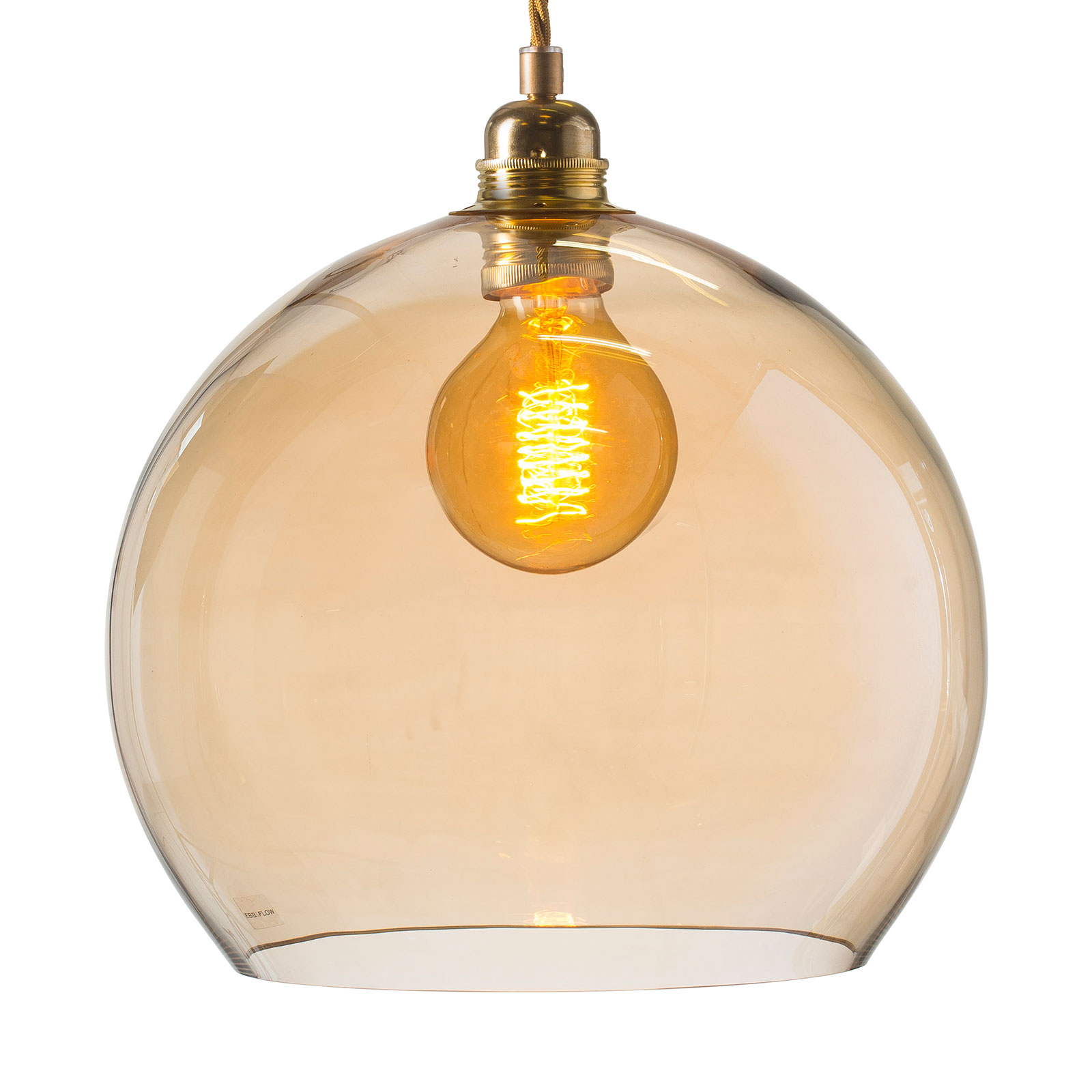 EBB & FLOW Rowan hanglamp goud/goud-rook Ø 28cm
