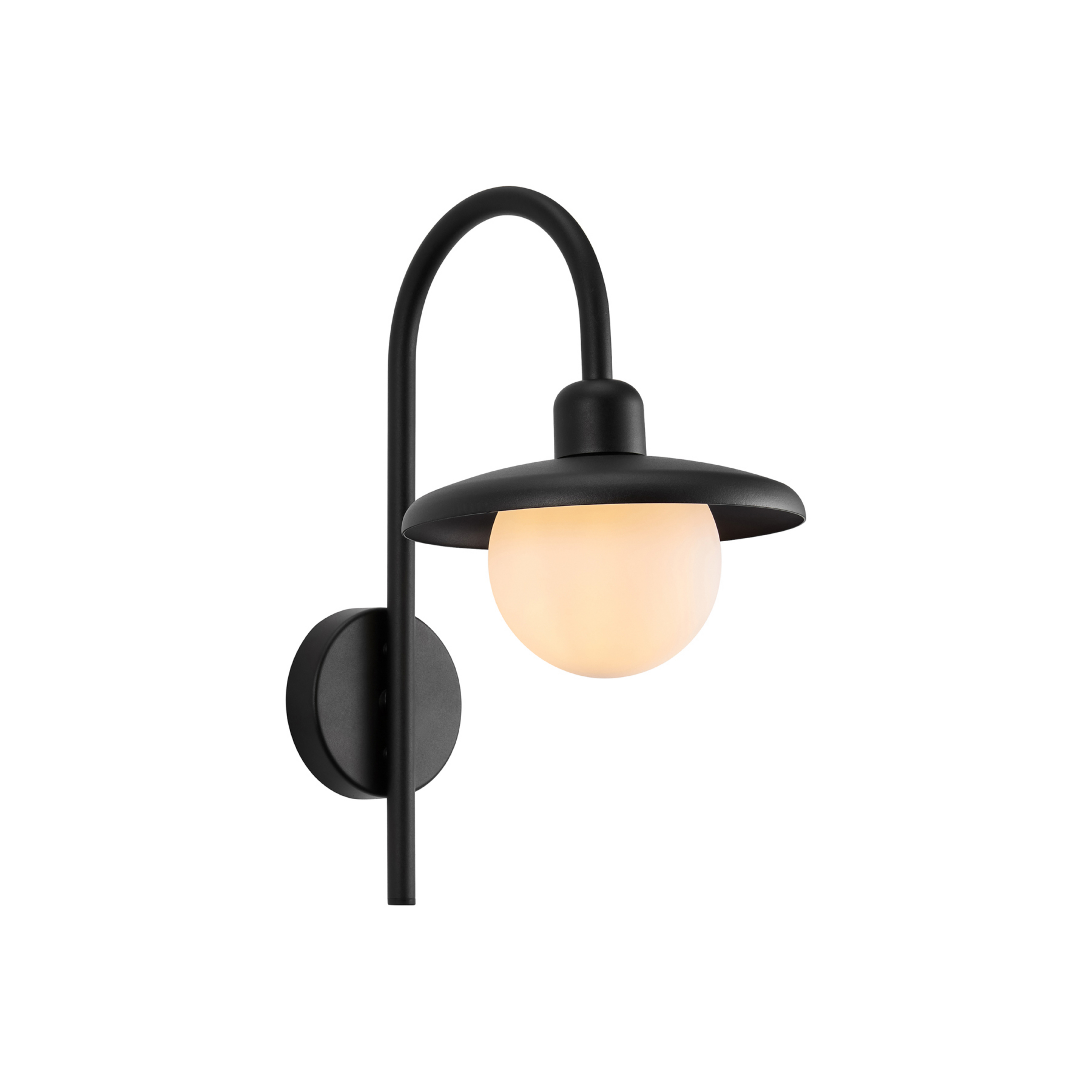 Berlo outdoor wall light, black - Nordlux