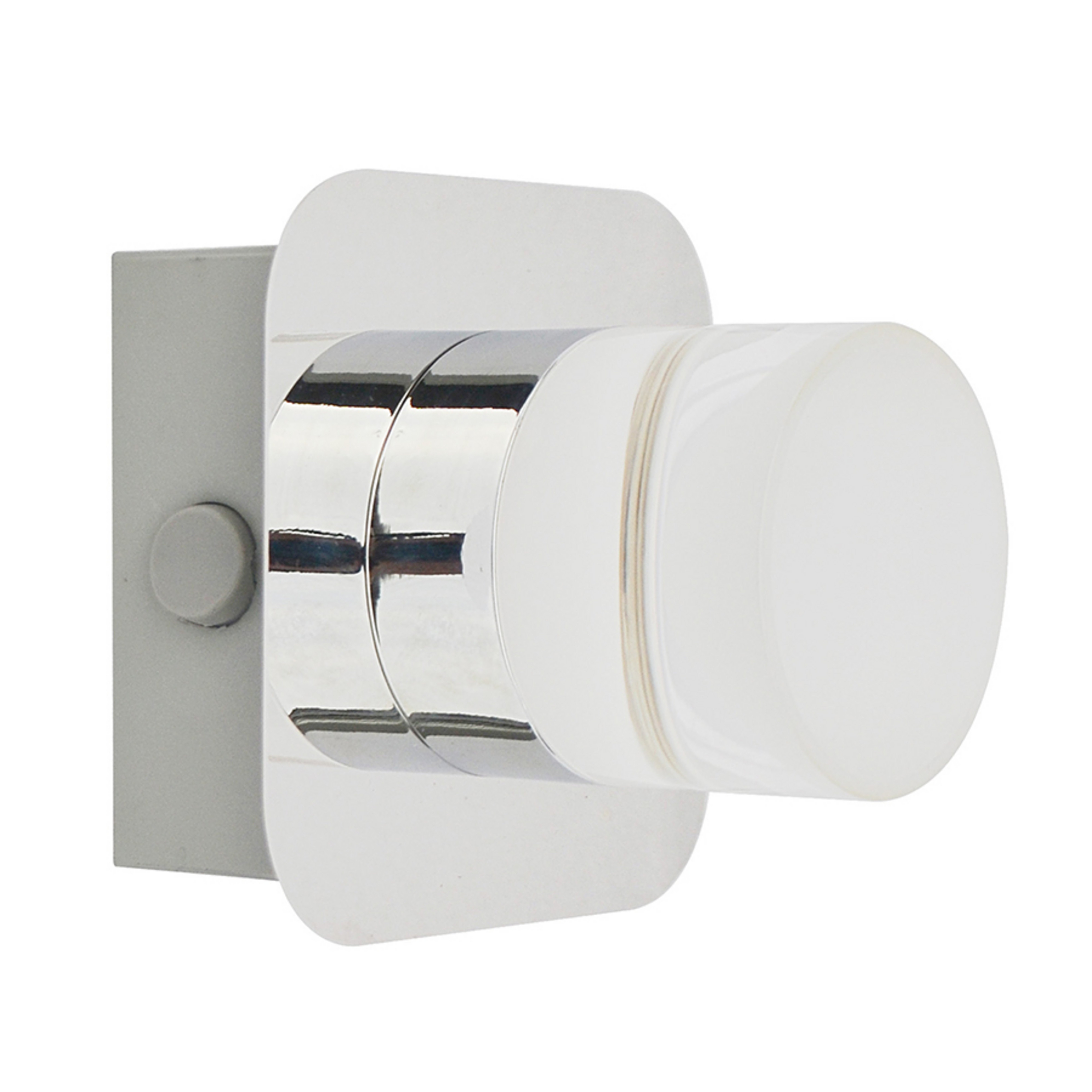 LED-Wandleuchte Stefanie mit Schalter, chrom