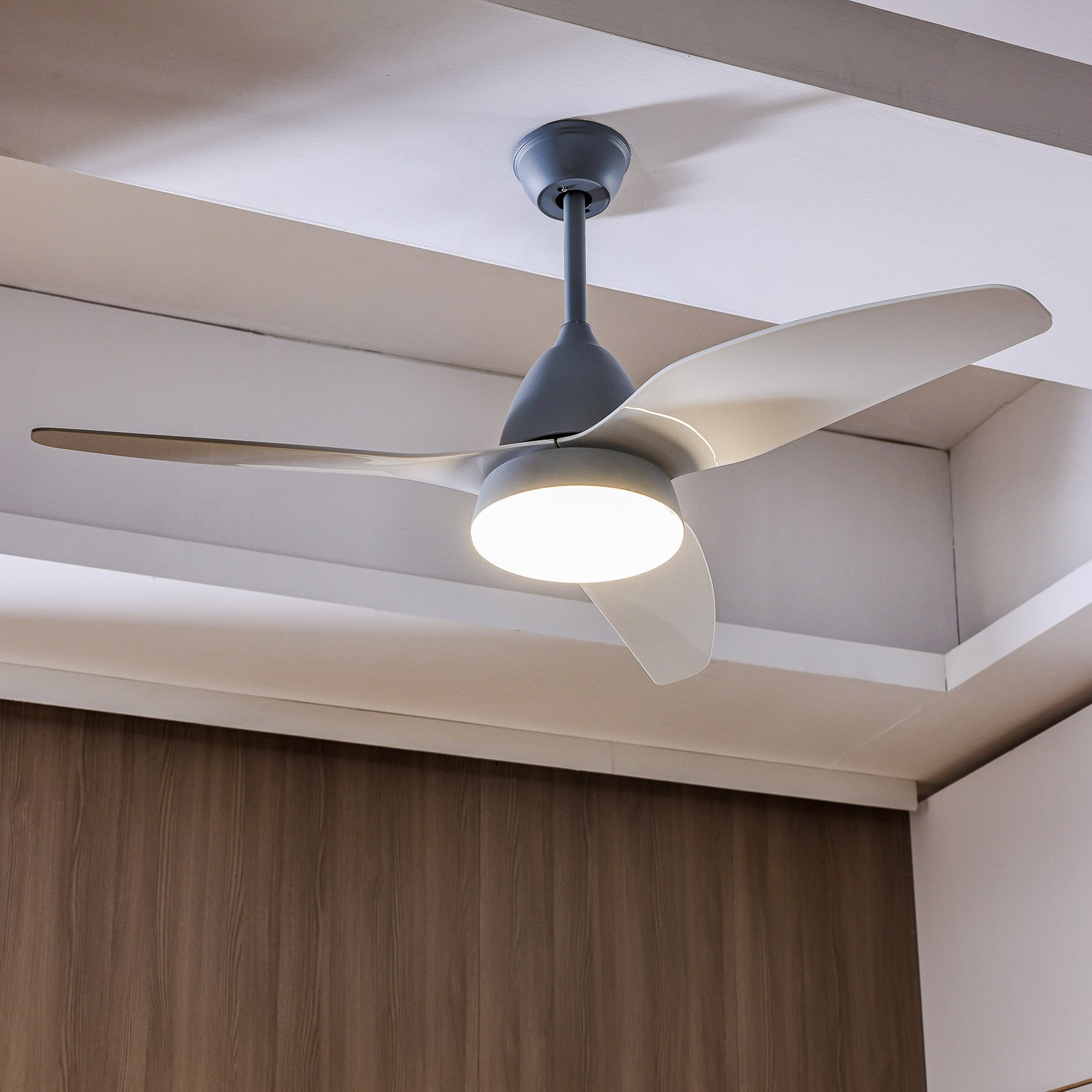 Starluna Coriano LED stropní ventilátor, šedá