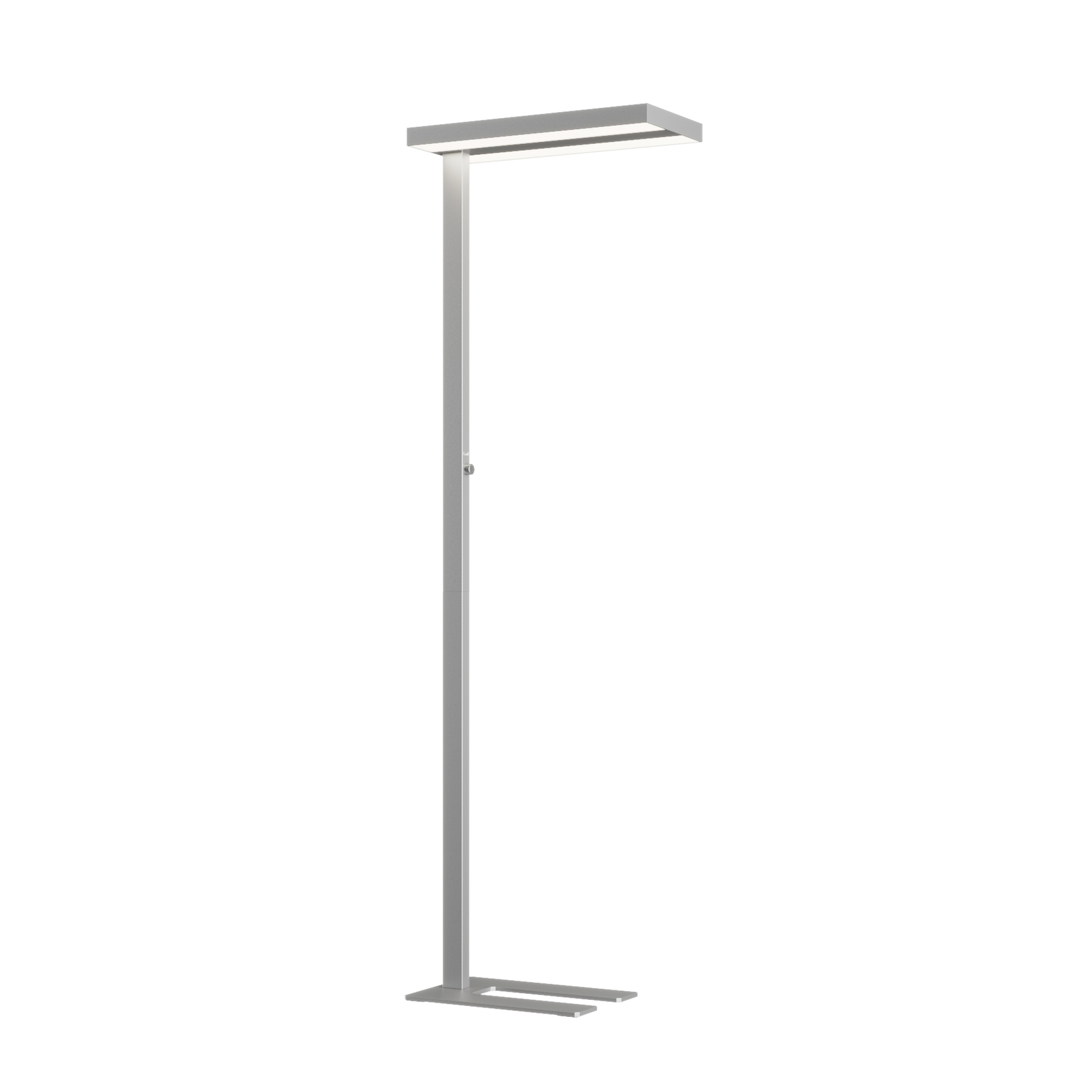 Arcchio LED floor lamp Logan Basic, 6,000 lm, dimmable, silver