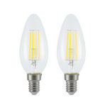 LED filament lamp E14 4W 827 3-Step-dimmer 2/set