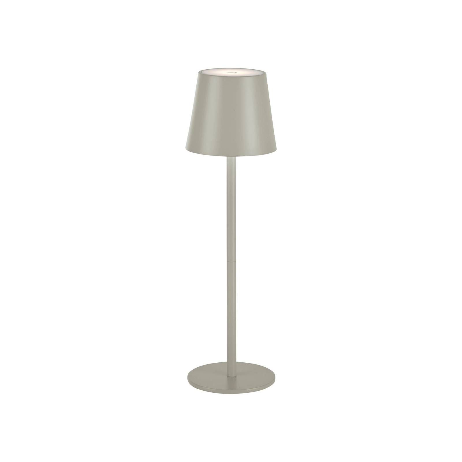 JUST LIGHT LED-Akku-Tischleuchte 19250-40 grau-beige, 2,5 W, 320 lm, 3000 K, IP54