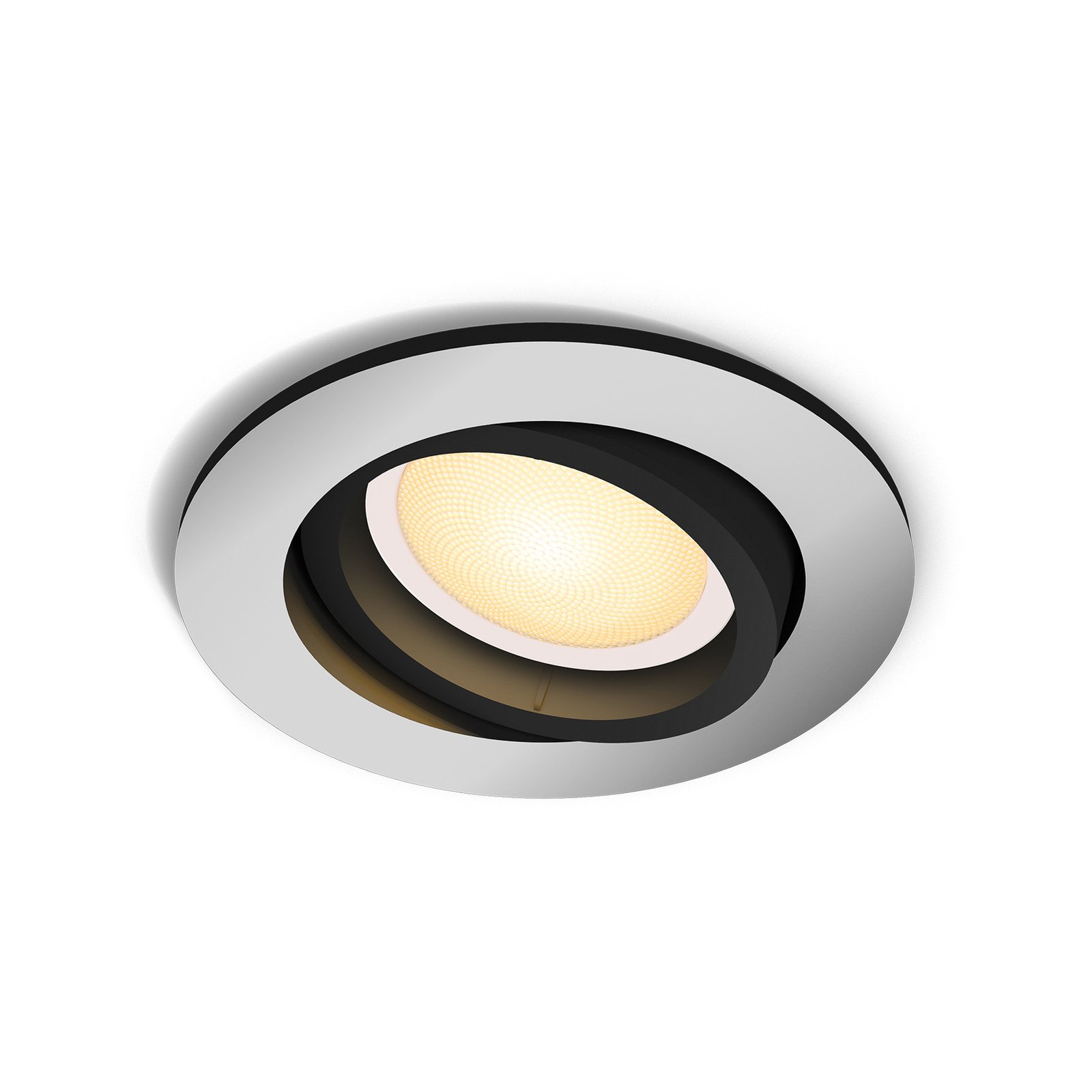 Philips Hue Milliskin LED recessed spotlight, round, aluminium