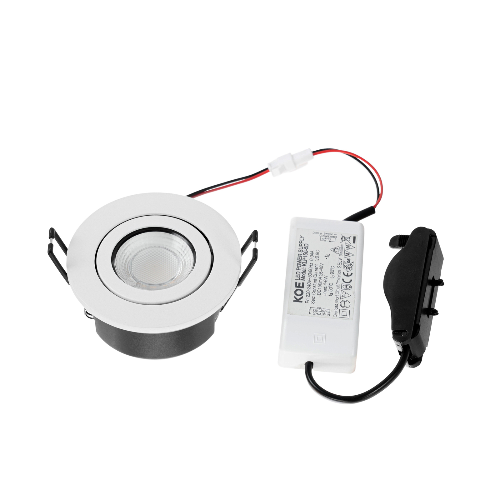 Eliar LED Spot encastré IP65 Blanc - Arcchio
