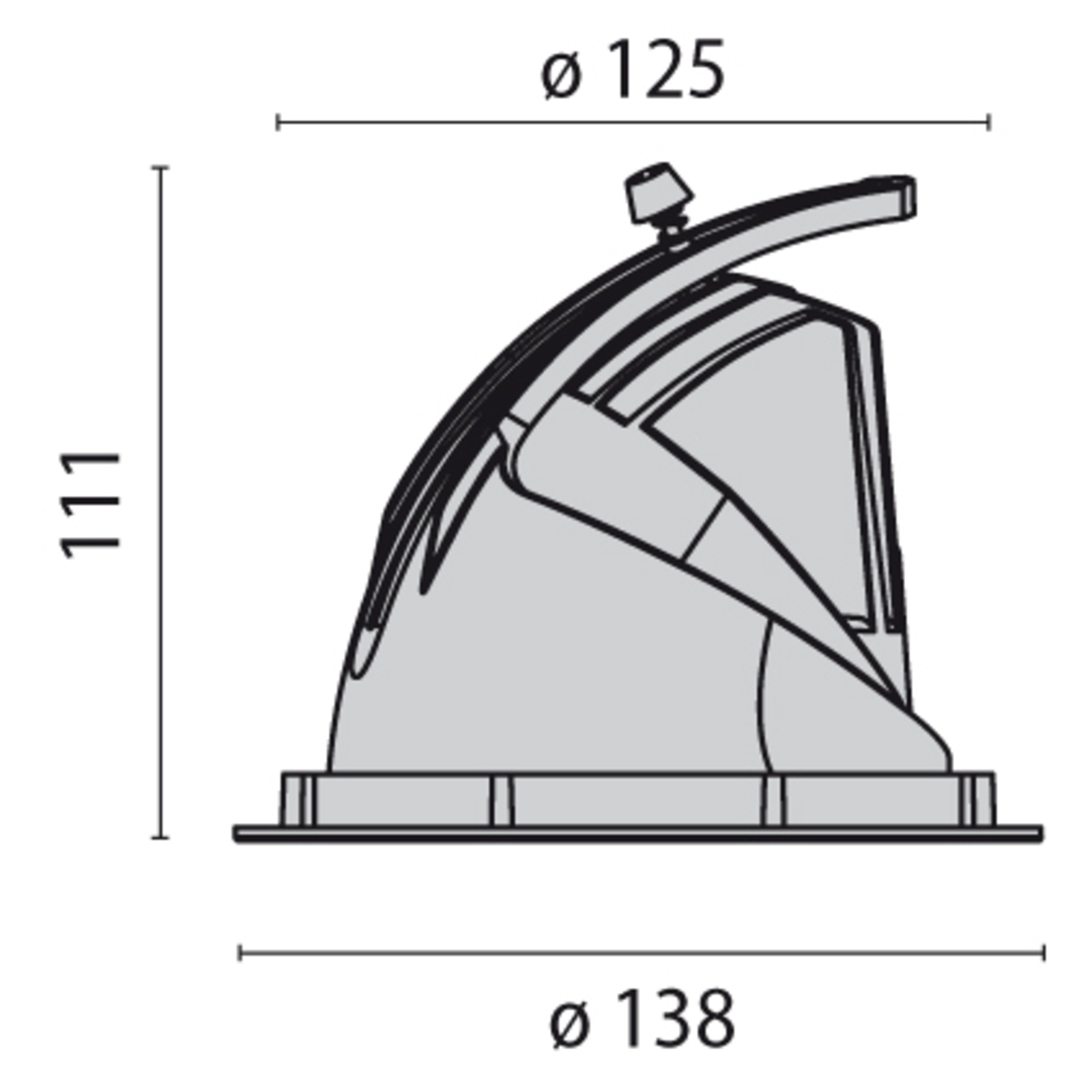 Spot reflector - inbouwlamp EB433 LED wit 3000K