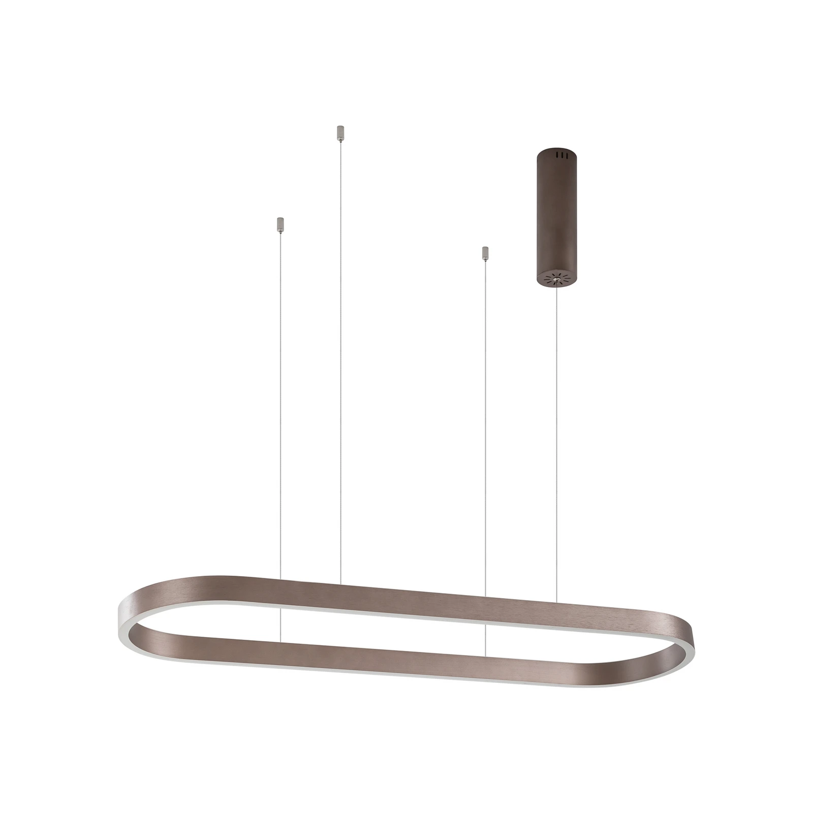 Lucande Smart LED viseče svetilo Melinay, kava, CCT, Tuya