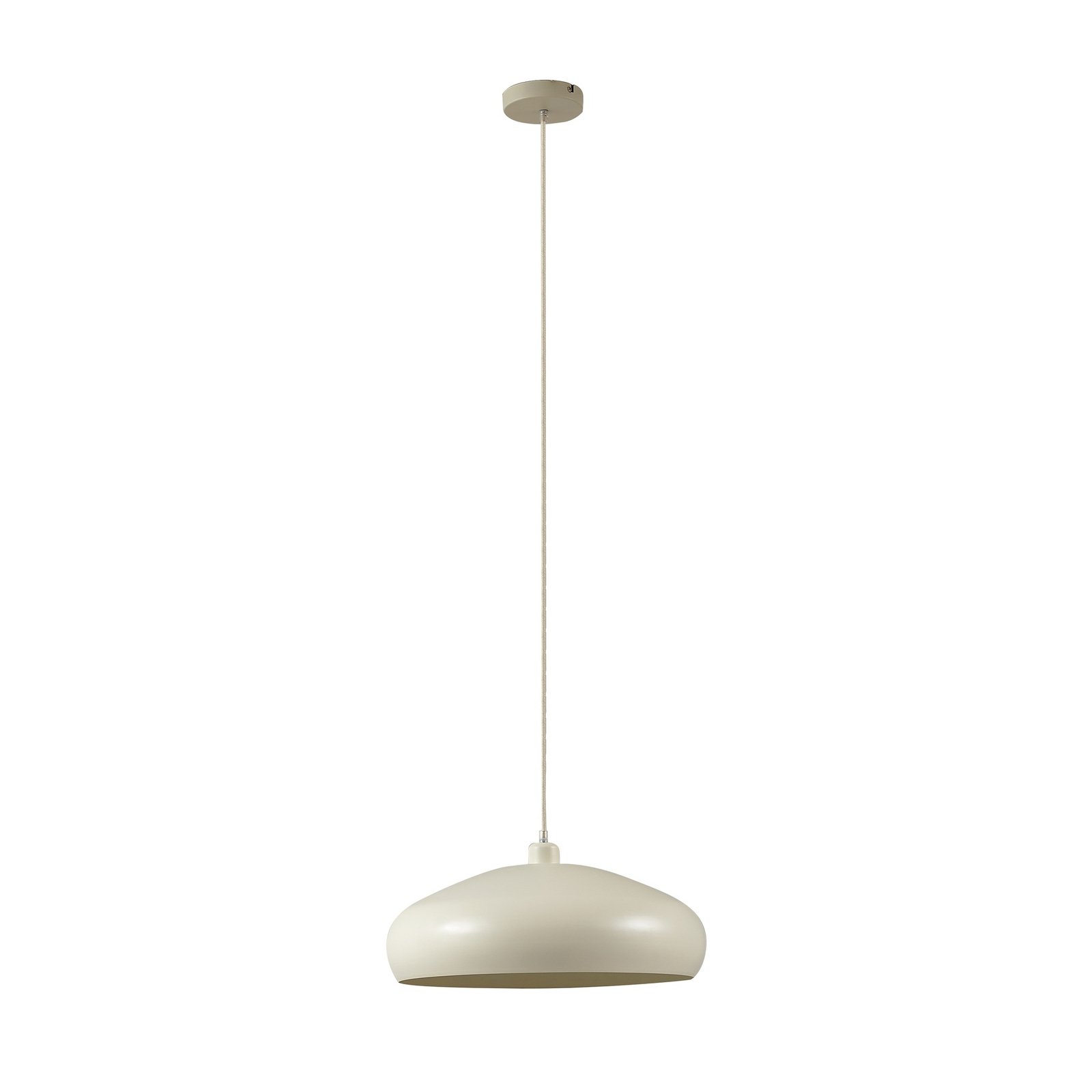 Lindby suspension Elover, beige, Ø 45 cm, fer