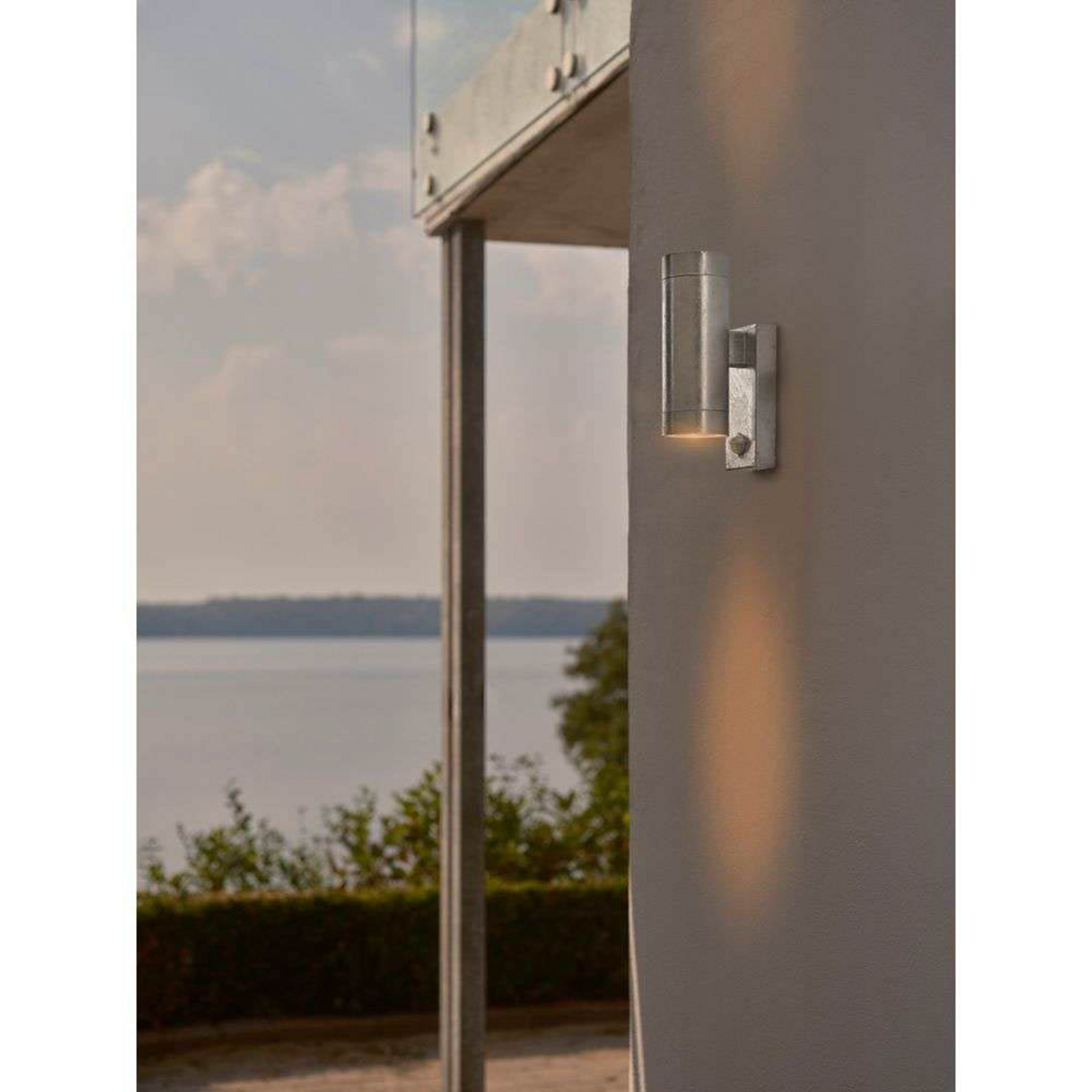 Tin Maxi Double Draußen Wandleuchte w/Sensor Verzinkt Stahl - Nordlux