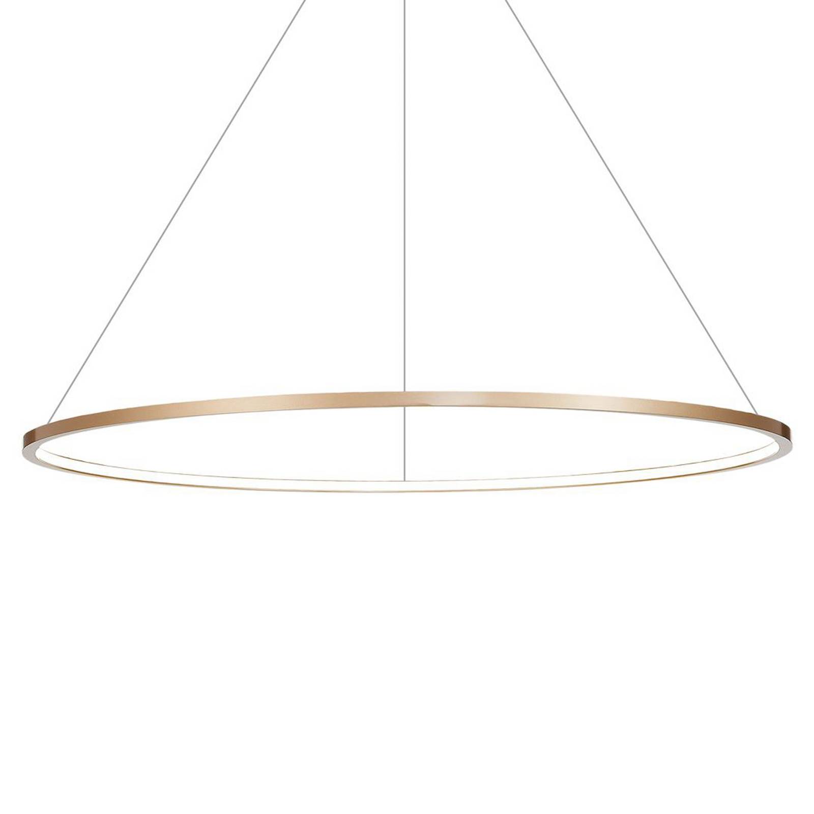 Żyrandol LED Saturno, Ø 120 cm, złoty, 1-punktowa, 4000 K