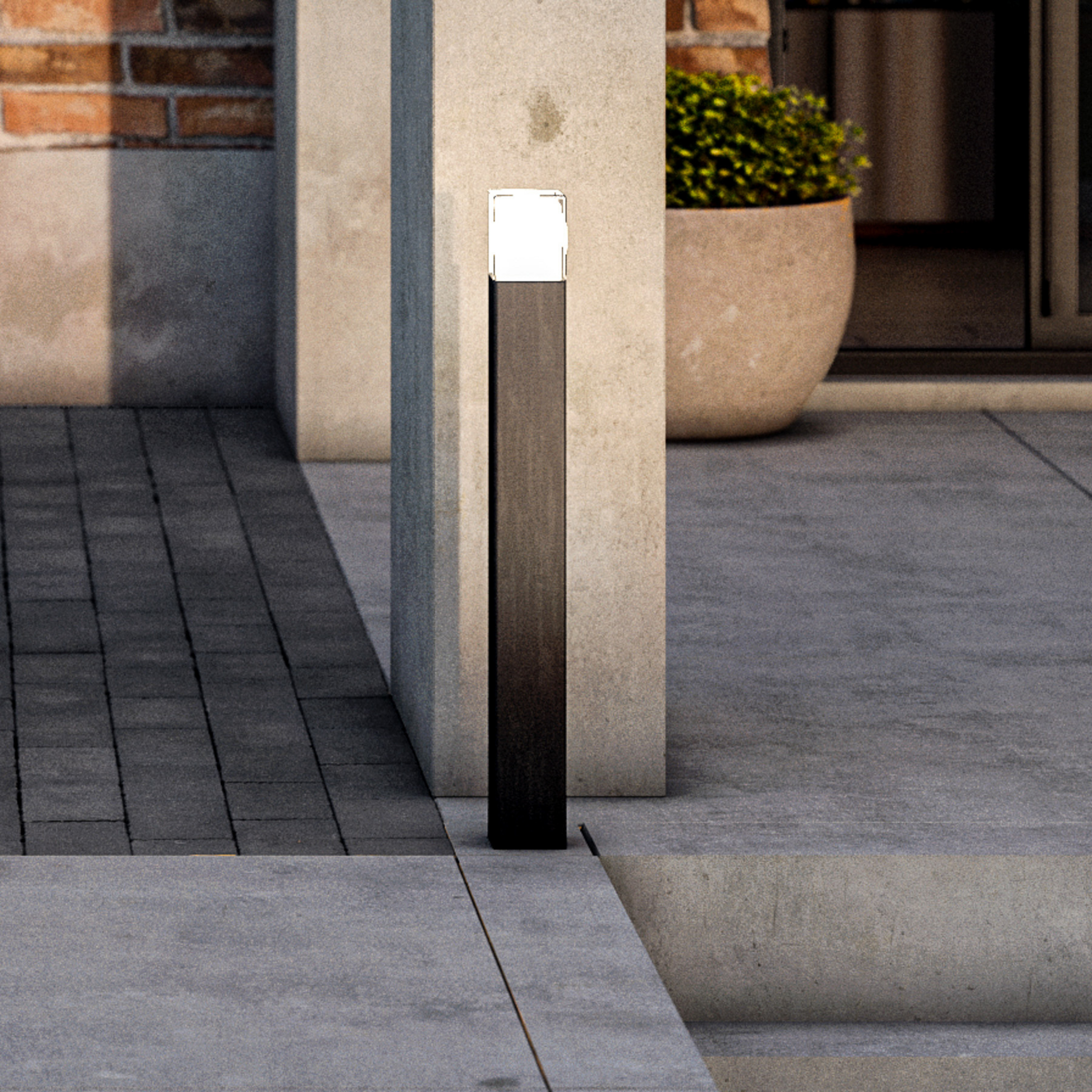 LED-Wegeleuchte OOL-50018, Aluminium, Höhe 80 cm