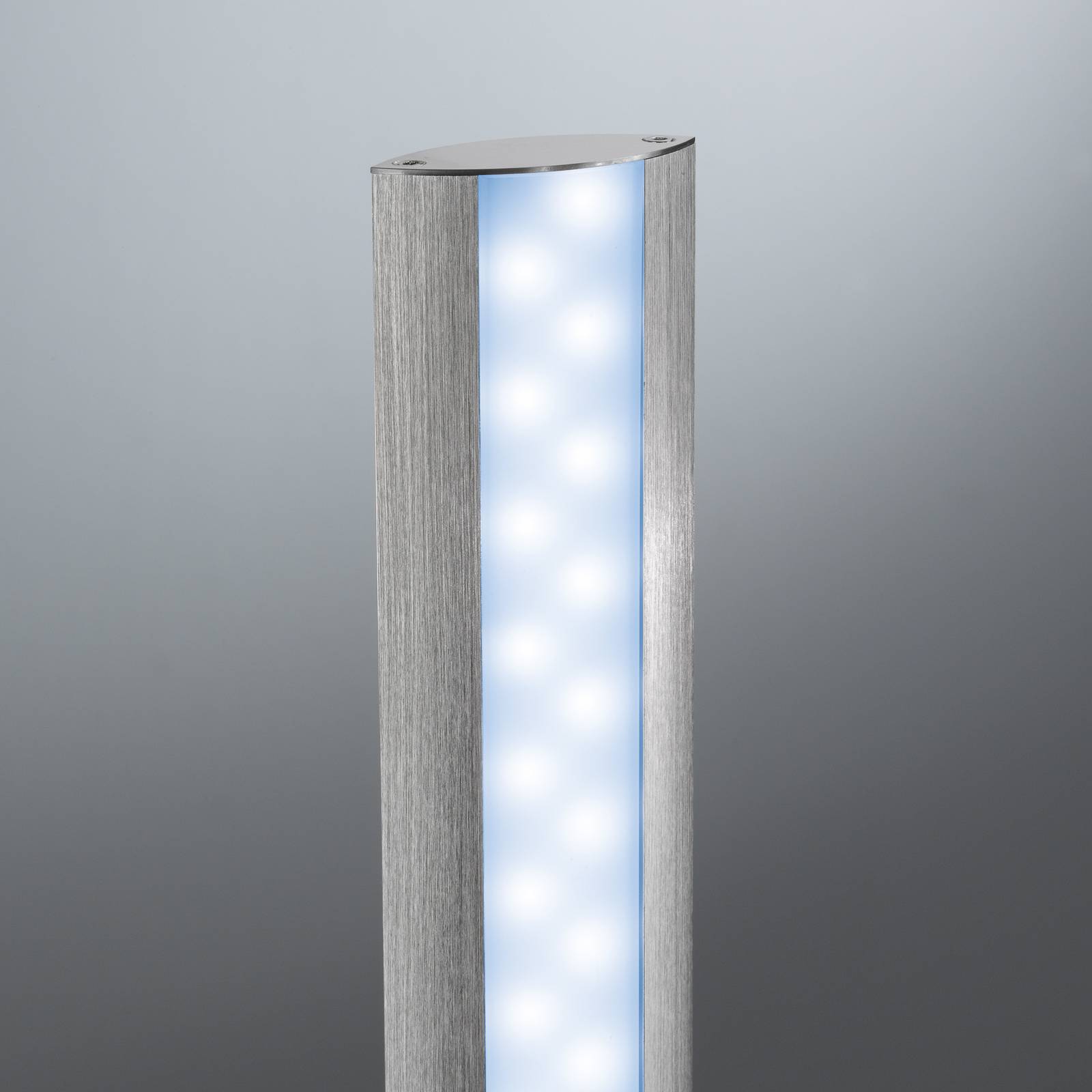 Lampa stojąca LED Beat, ściemniacz, CCT, aluminium