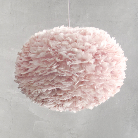 Umage Eos large lampa wisząca Pióra jasny róż