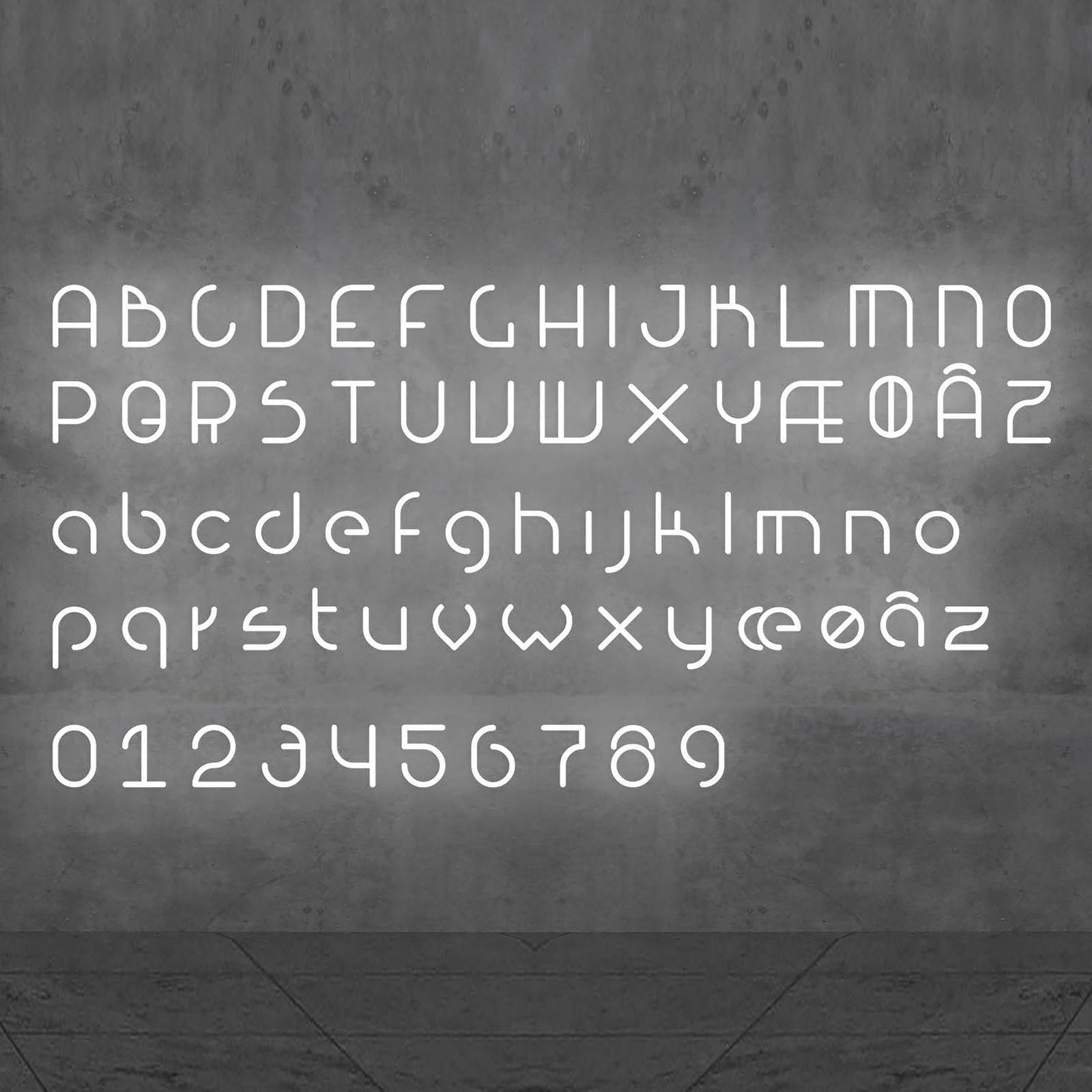 Artemide Alphabet of Light Wand nagy Q betű