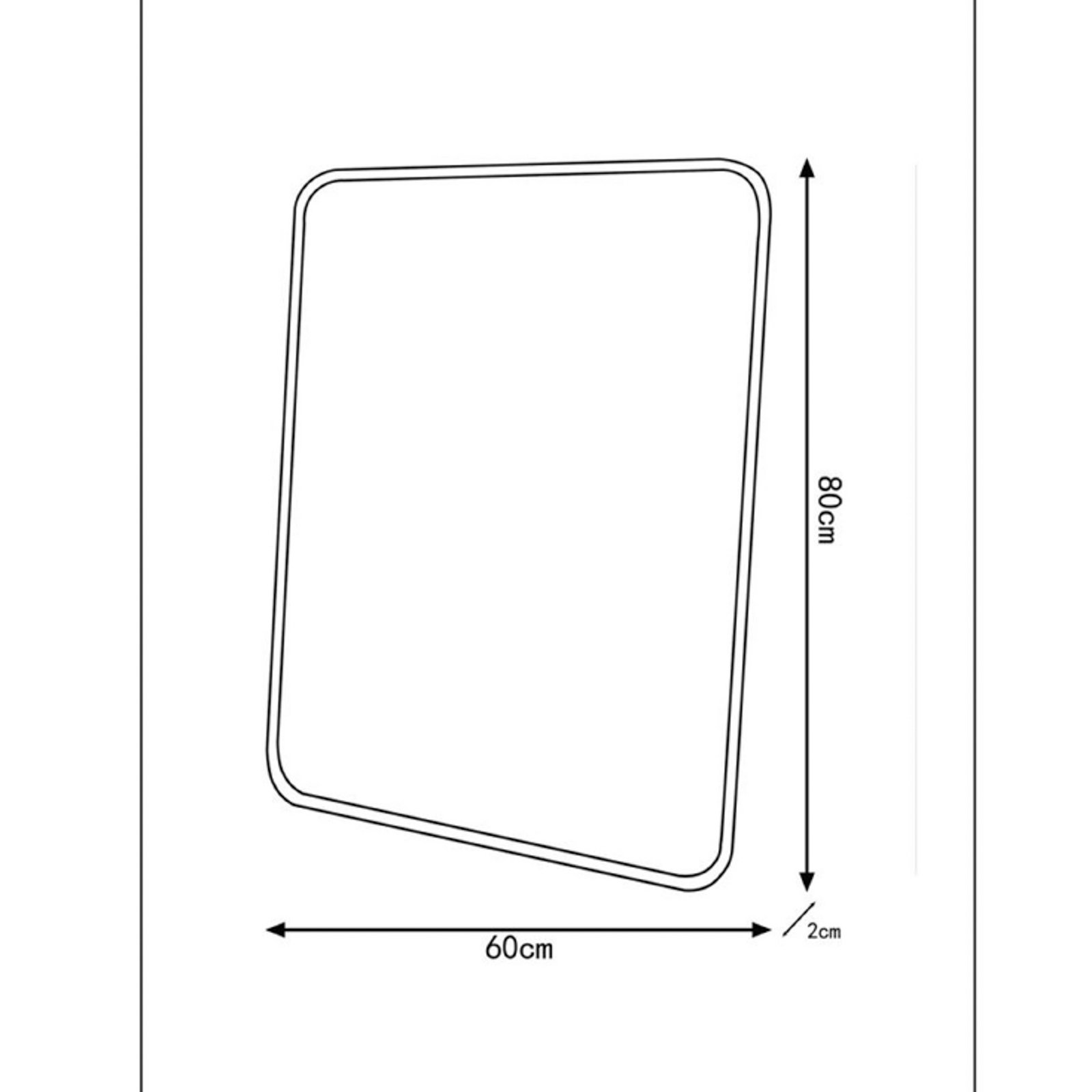 HDMirror wall mirror, 60 x 80 cm, silver - House Doctor