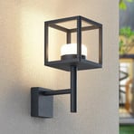 Lucande outdoor wall lamp Timio, uplight, grey, GX53, IP44