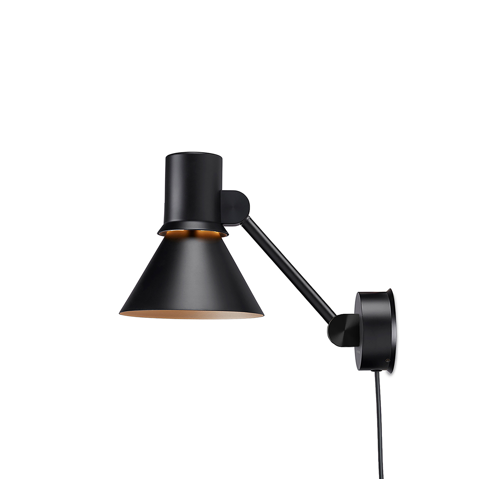Anglepoise Type 80 W2 wall lamp, plug, black