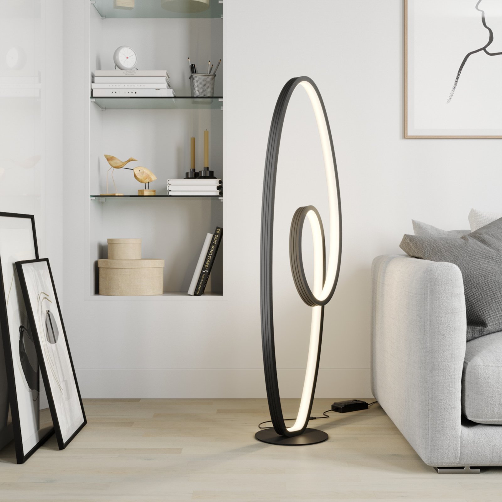 Bronwyn LED Lampadaire Anthracite - Lucande