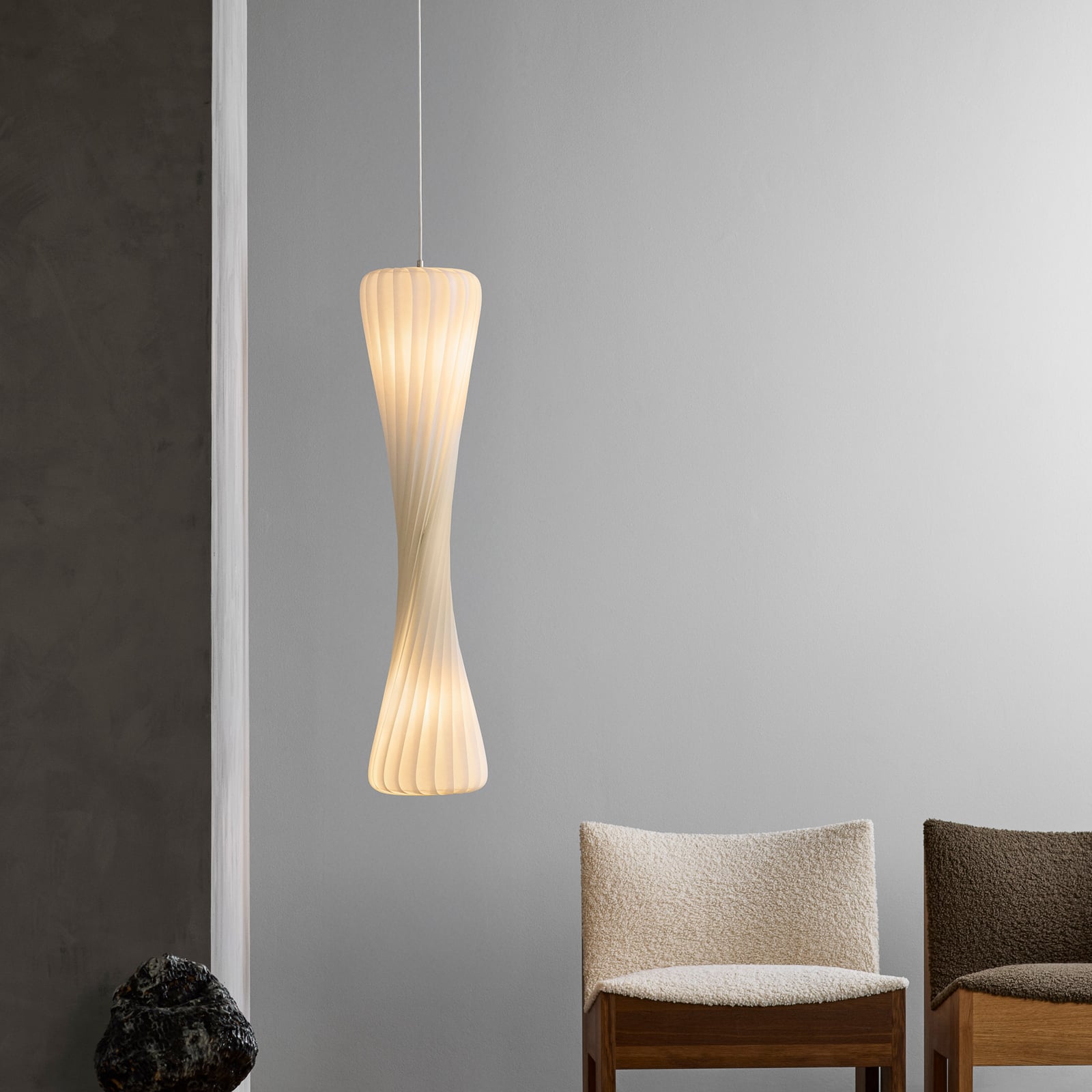 Lampada a sospensione Tom Rossau TR7, plastica (PC), altezza 112 cm, E27