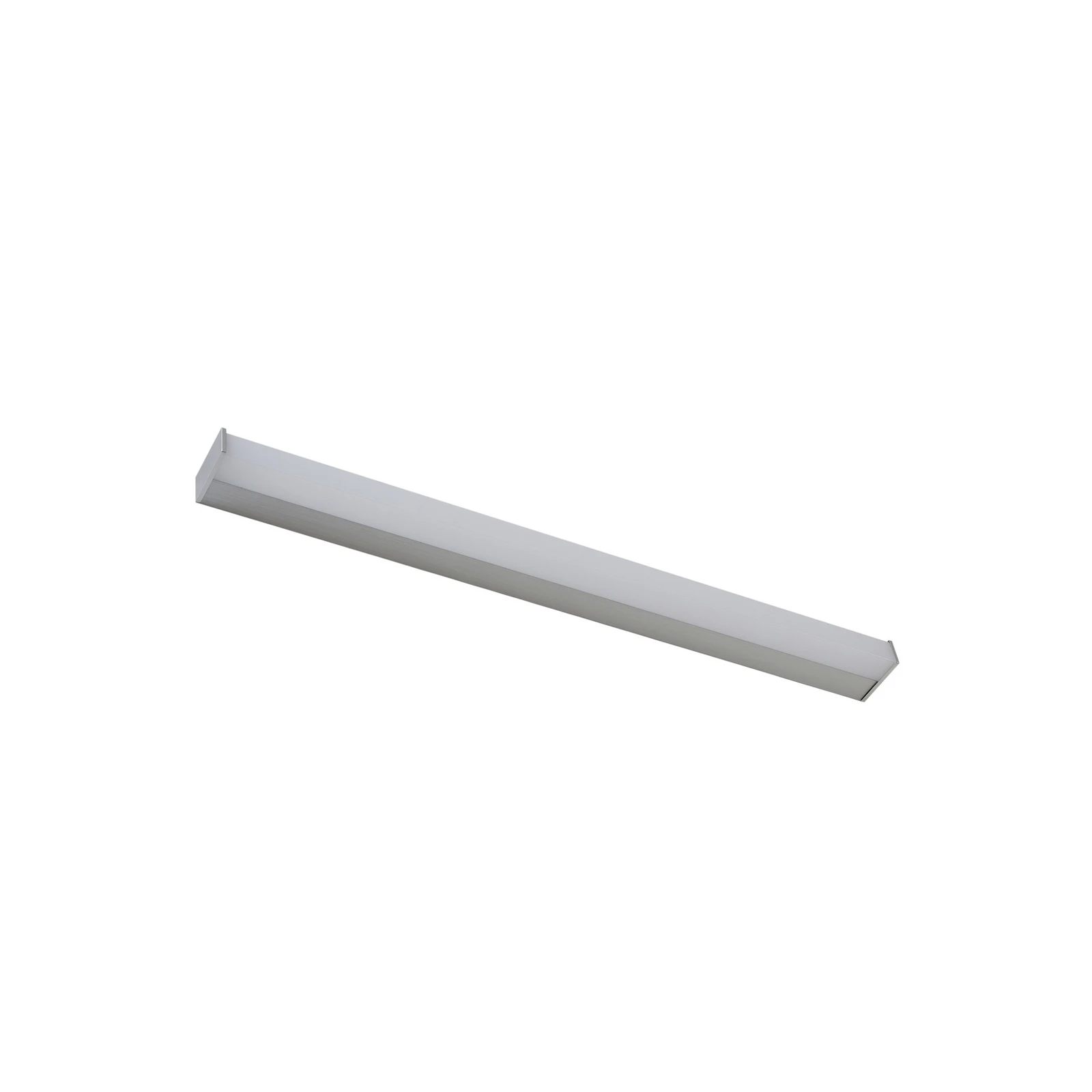 Lindby LED fali lámpa Philippa, szögletes, 89 cm, alumínium színű, IP44