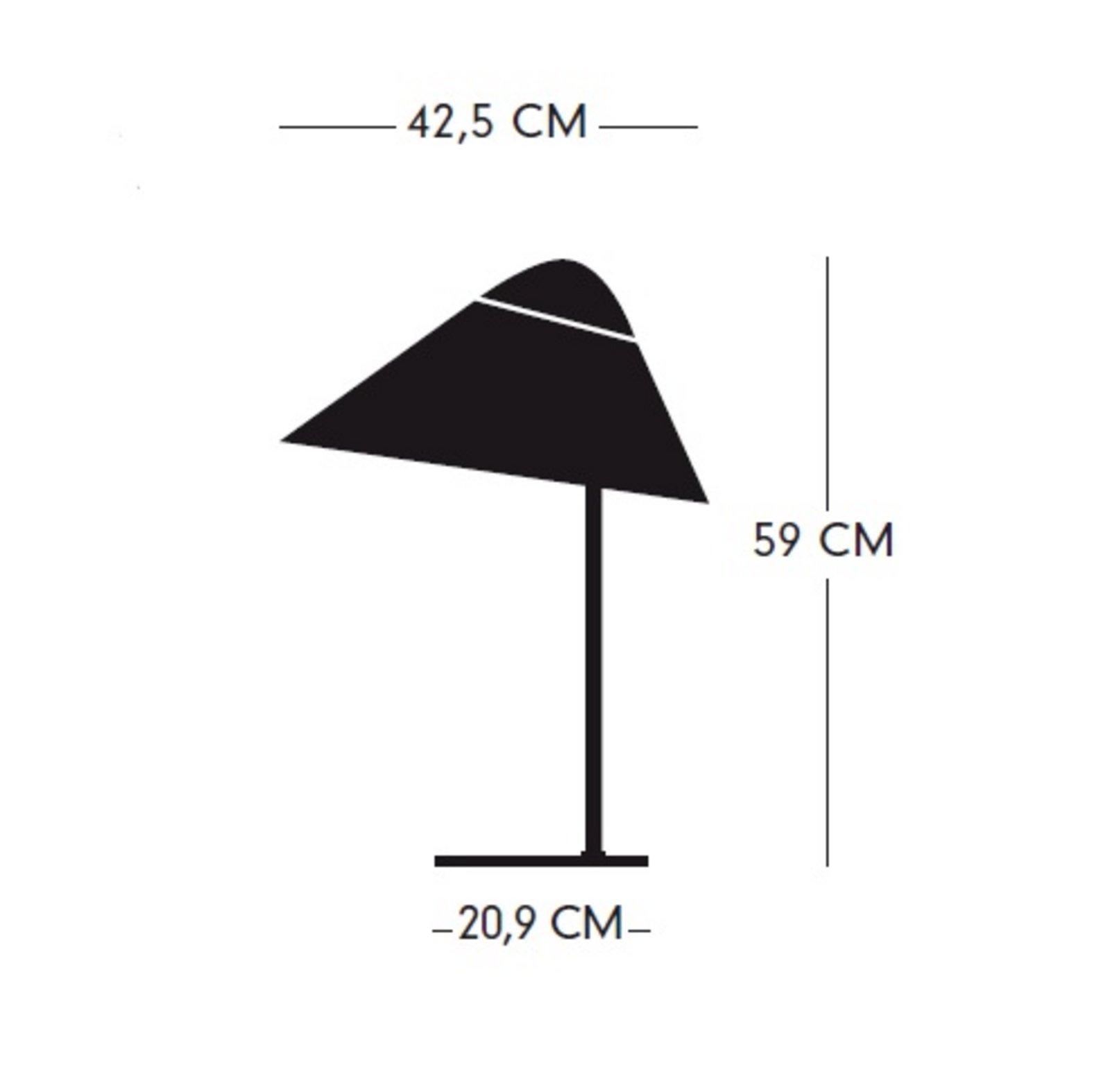 Opala Midi Lampă de Masă cu Dimmer White & Chrome - Pandul